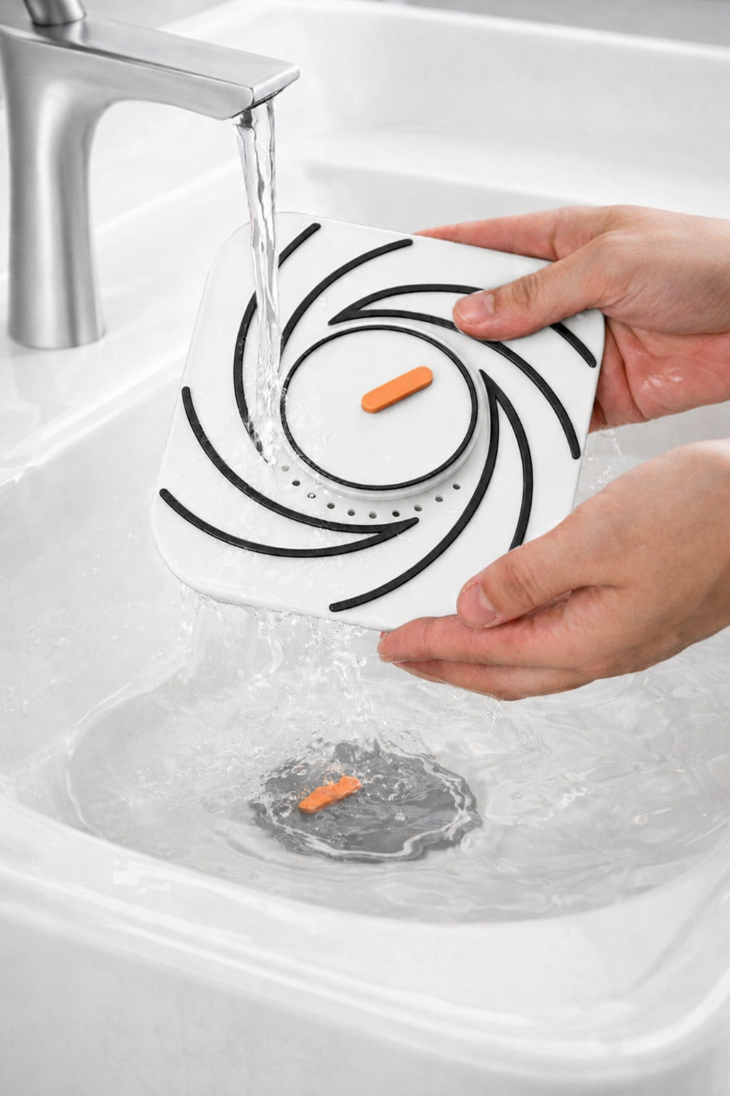 Beyaz Silikon Gider Kapağı Delikli Koku Önleyici Lavabo Süzgeci Banyo Mutfak Gider Matı