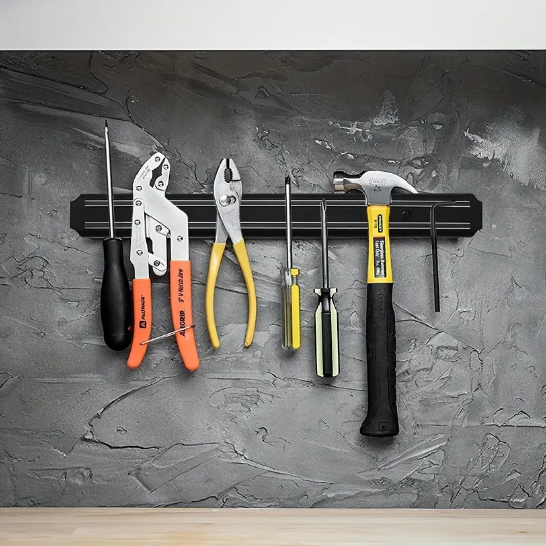 Bıçak Yapıştırma Mıknatısı 55 cm Duvar Tipi Mıknatıslı Bıçak Tutucu Pratik Mutfak Düzenleyici Paslanmaz Bıçaklık Kolay Montajlı Metal Yüzeyli Mıknatıslı Askı Bıçaklar İçin Şık ve Güvenli Saklama Çubuğu