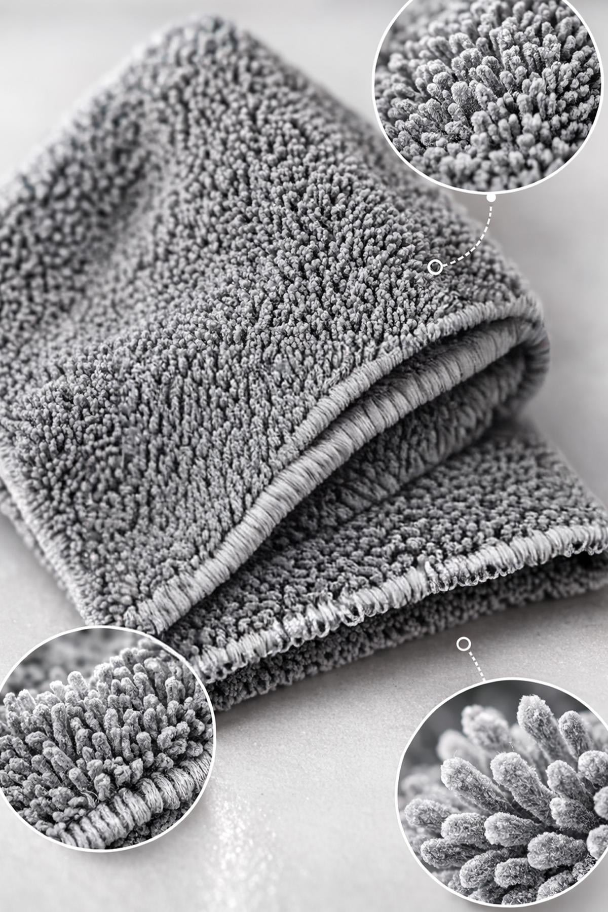 Çok Amaçlı Mikrofiber Cam Ayna Araba Mutfak Fiber Genel Temizlik Bezi