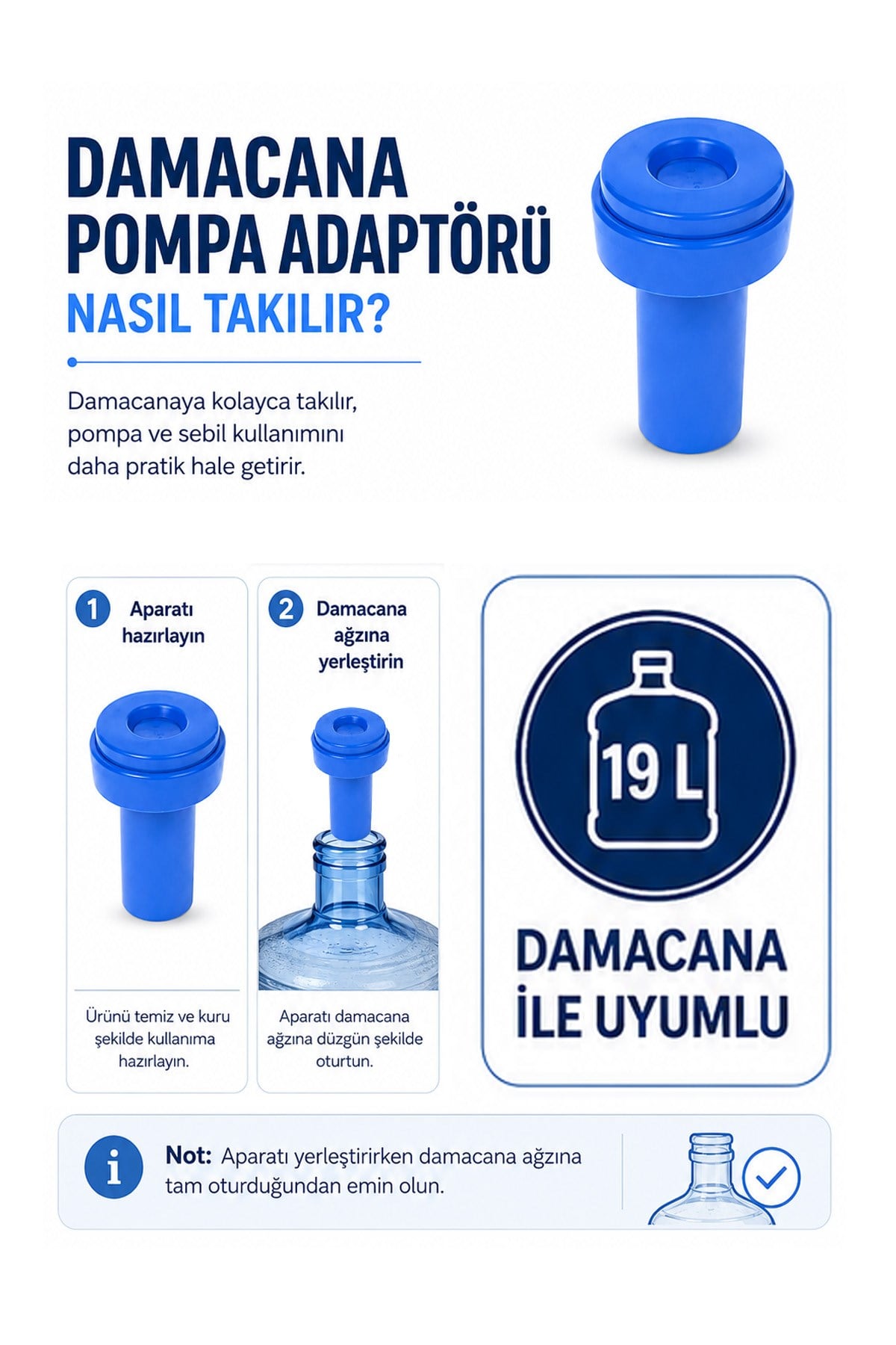 Damacana Sebil Kapağı Yaylı Damacana Kapağı Sızdırmaz Sebil Aparatı BPA Free