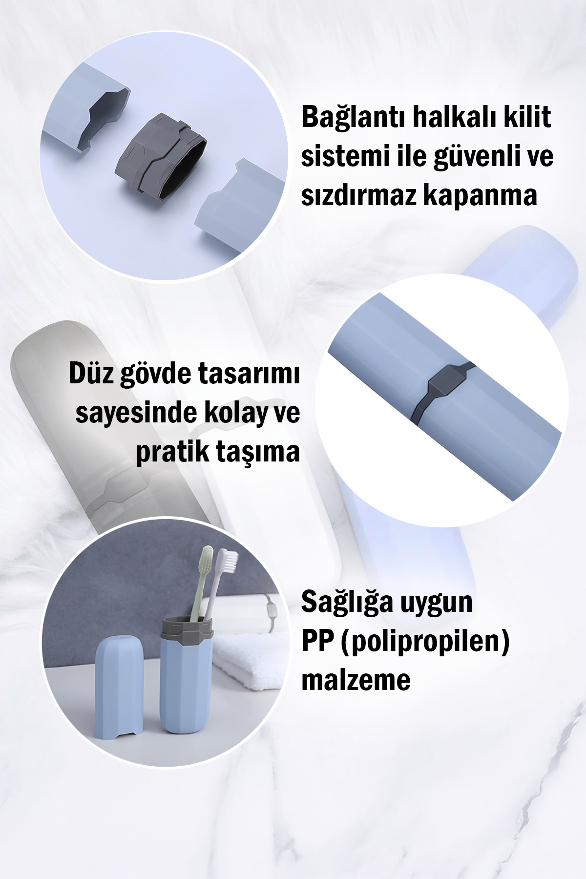 Dikdörtgen Seyahat Kutusu Organizer Seyahat Tipi Aksesuar Taşıma Kabı Gözlük Diş Macunu Saklama Kutusu Makyaj Fırçası Kutusu
