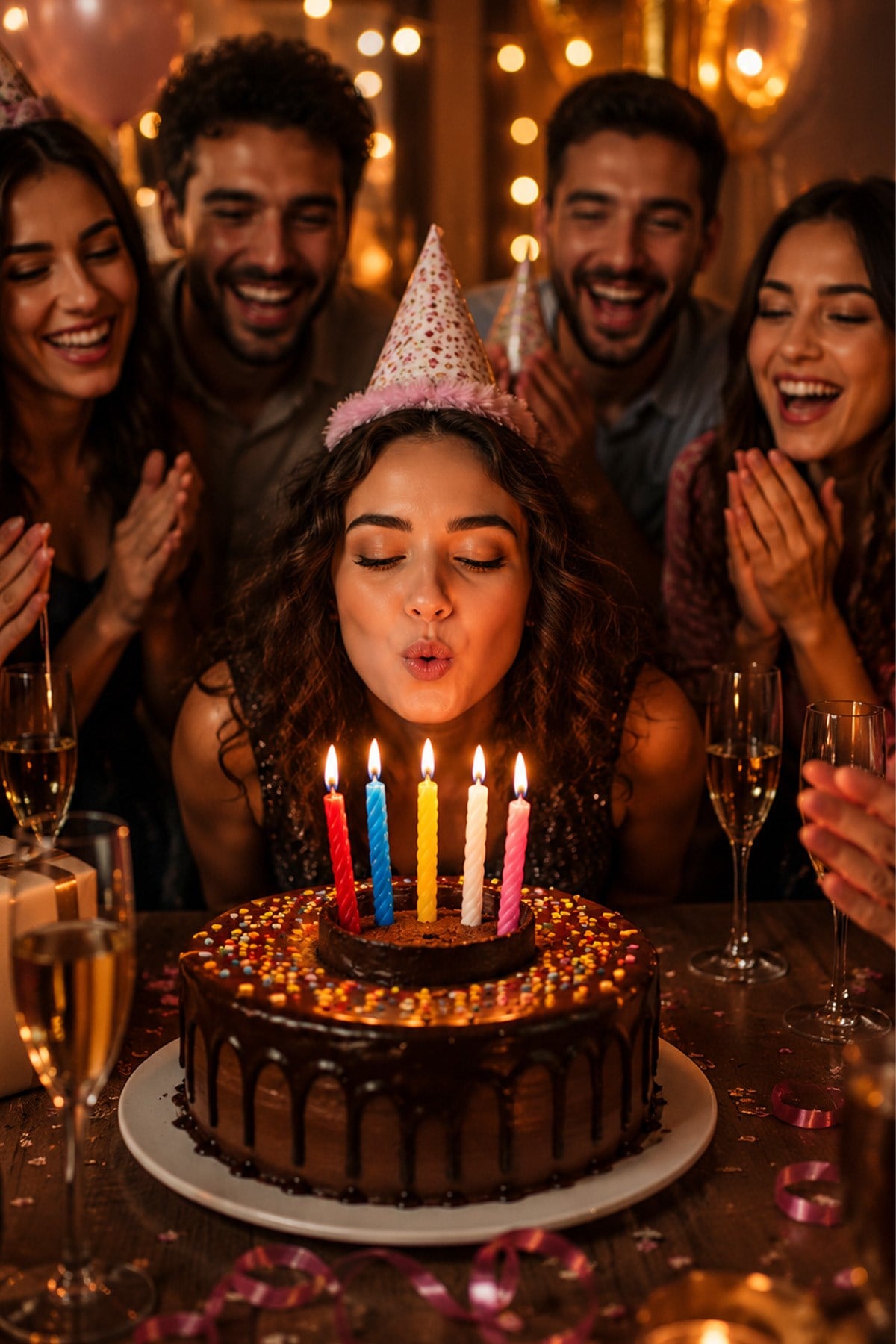 Doğum Günü Pasta Mumu Renkli Spiral Kutlama Mumu Pasta Süsü 20 Adet