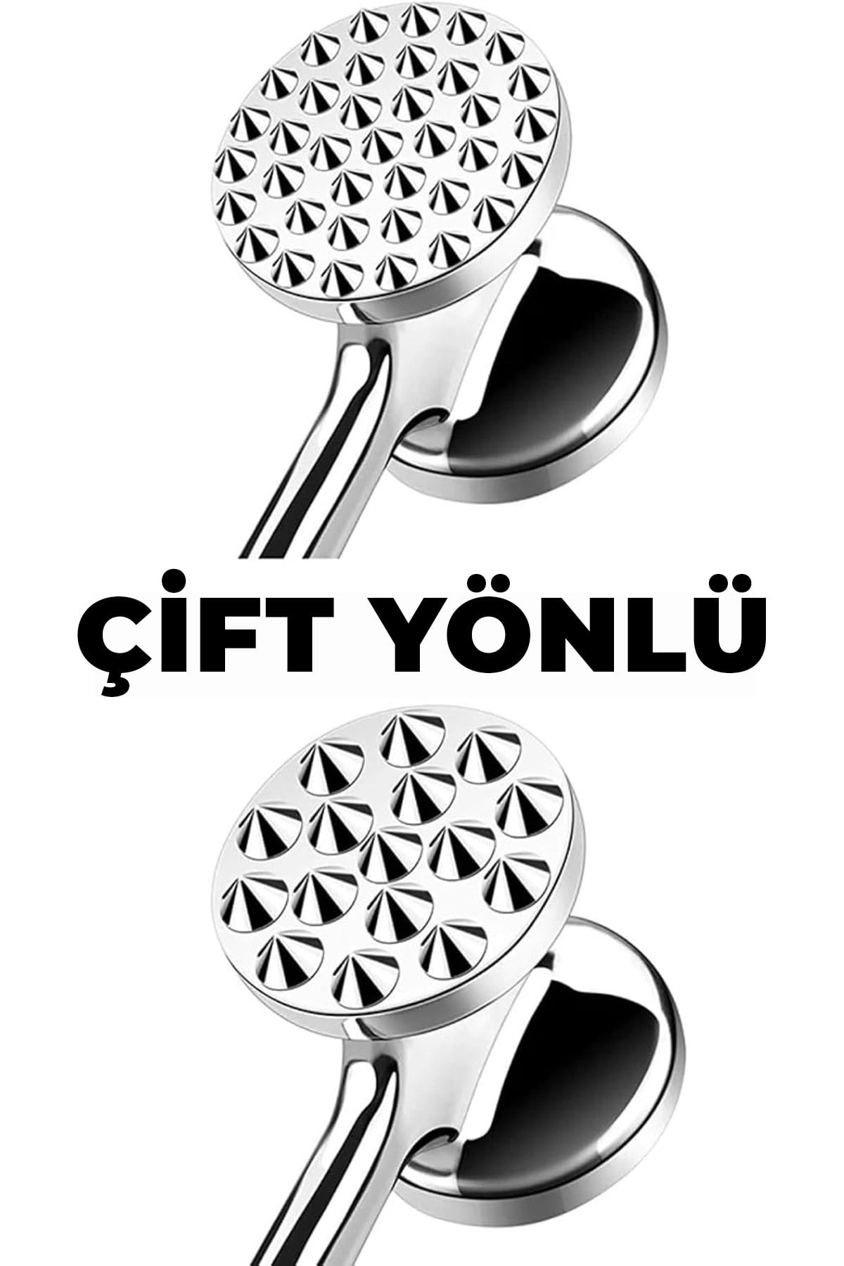 Döküm Et Dövücü Çift Taraflı Dayanıklı Alüminyum Gövde Et Yumuşatma Tokmağı Ergonomik Saplı Pratik ve Sağlam Et Tokmağı Mutfakta Et Hazırlığı İçin İdeal Mutfak Aleti