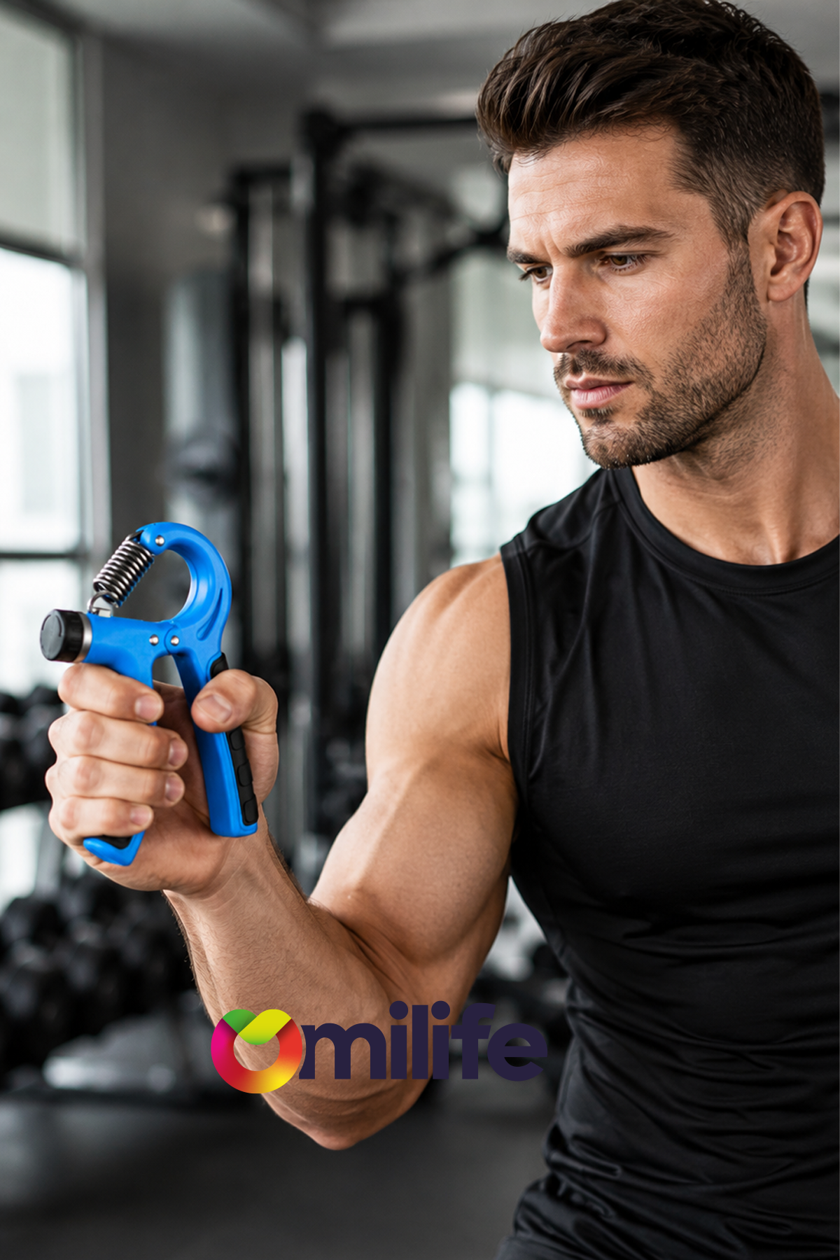 El Bilek Güçlendirici 5-60 Kg Ayarlı Sayaçlı Egzersiz Yayı Fitness Grip Güç Arttırıcı