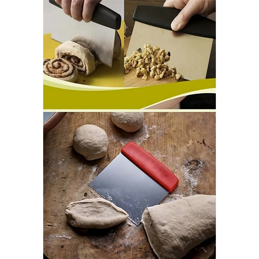 Hamur Kesme Aparatı Kesici Kazıyıcı Pasta Kek Şekillendiren Spatula