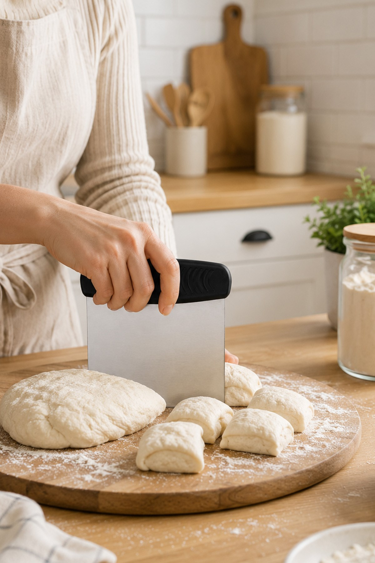 Hamur Kesme Aparatı Kesici Kazıyıcı Pasta Kek Şekillendiren Spatula