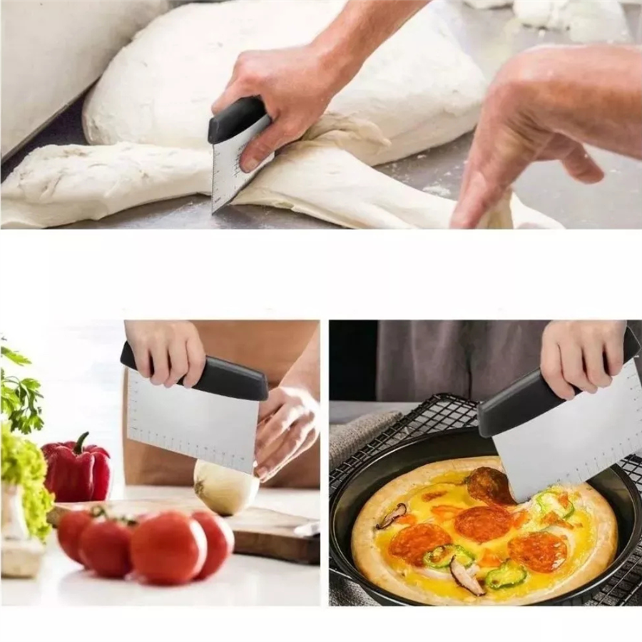 Hamur Kesme Aparatı Kesici Kazıyıcı Pasta Kek Şekillendiren Spatula