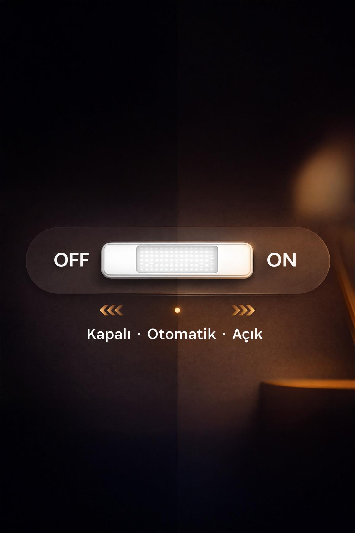 Hareket Sensörlü USB Şarjlı Beyaz LED Işık Pratik Sensörlü Lamba Kablosuz Taşınabilir Aydınlatma