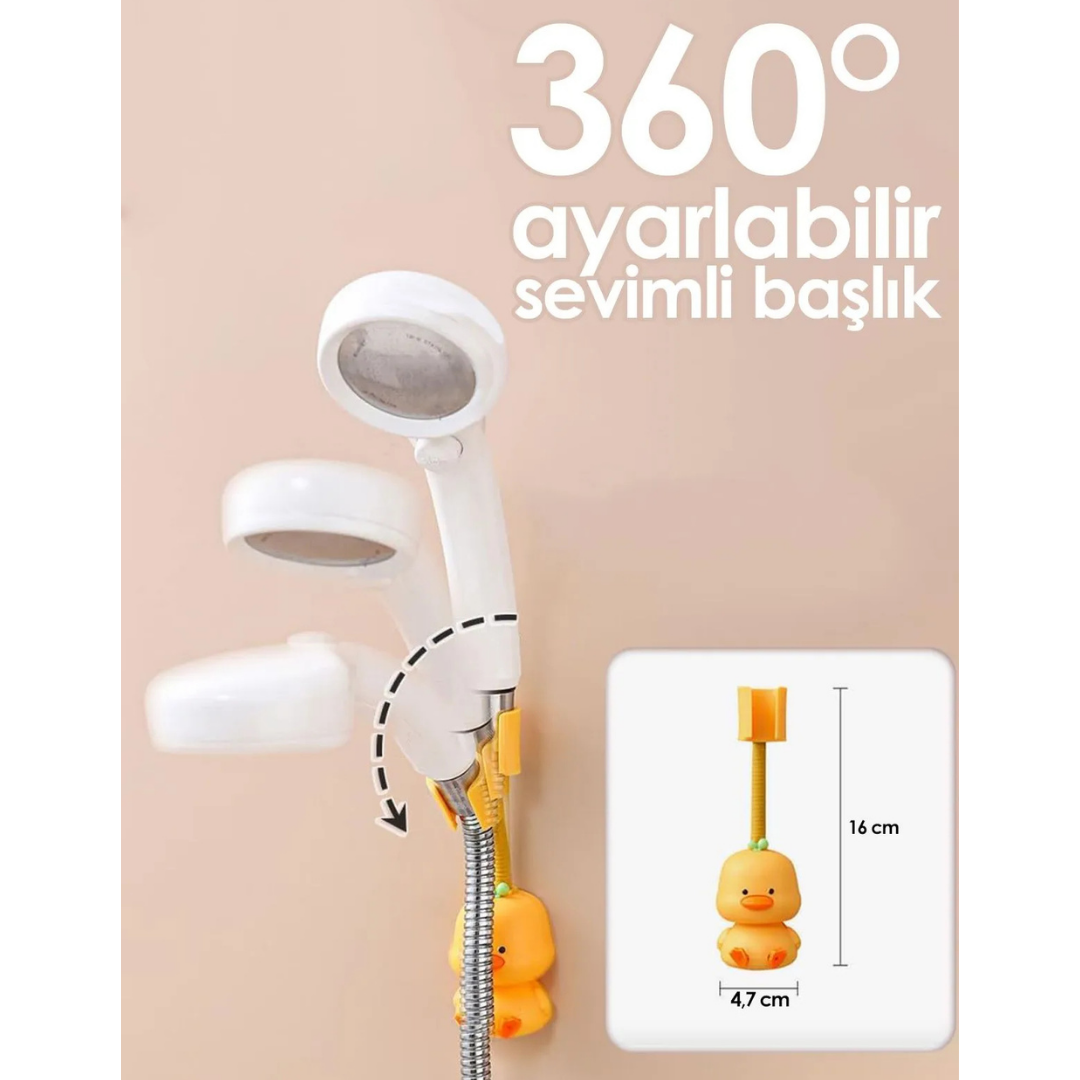 Hayvan Figürlü Duş Başlığı Tutucu Banyo Sevimli Tutacak 1 ADET