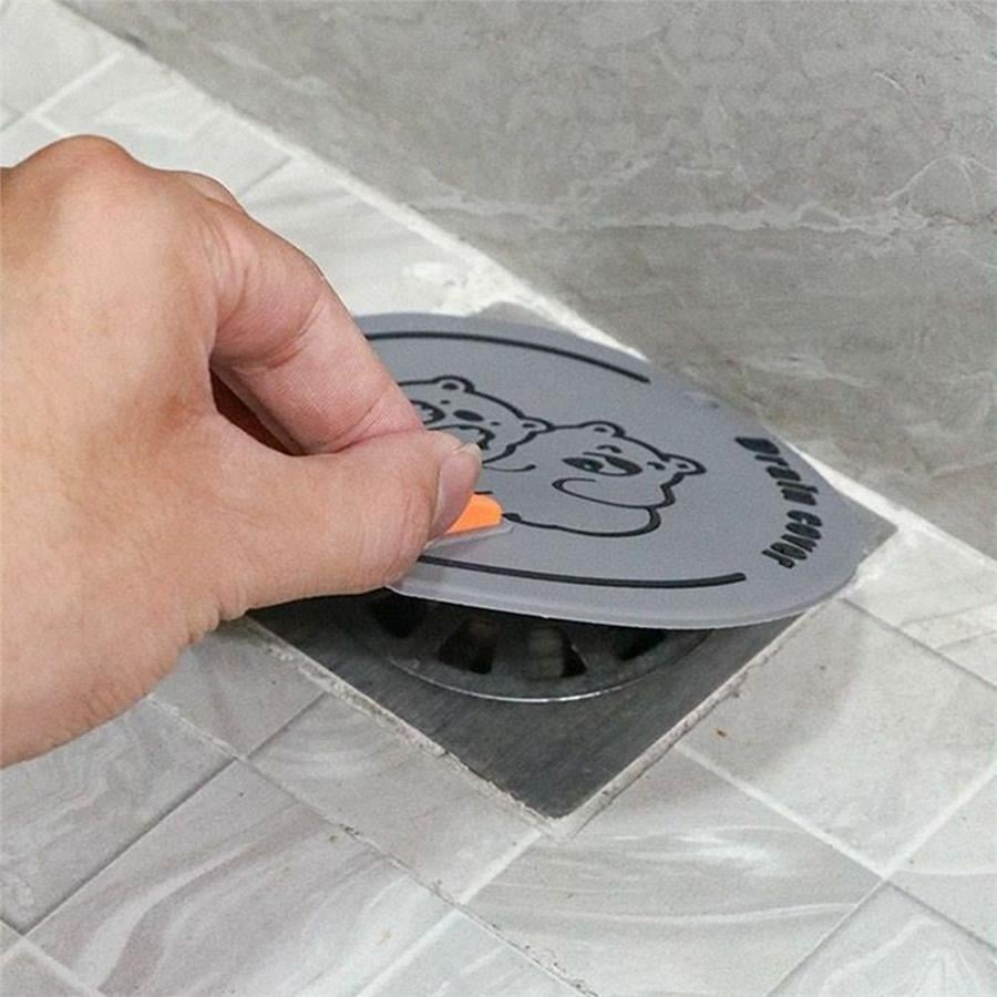 Kahverengi Banyo ve Mutfak Lavabo Koku Önleyici Gider Koruyucu Silikon Sızdırmaz Ped