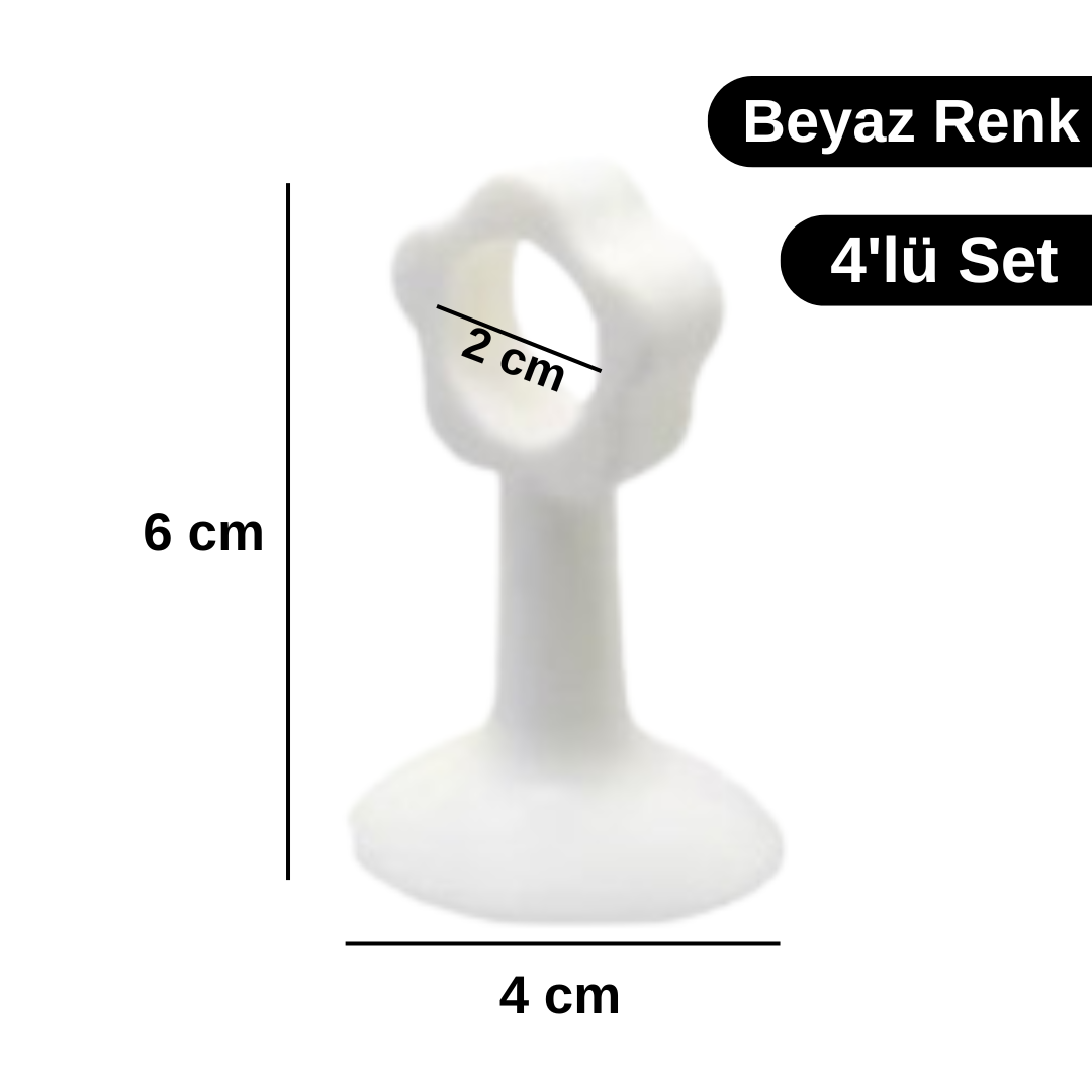 KAPI STOPERI VANTUZLU 4LÜ SET