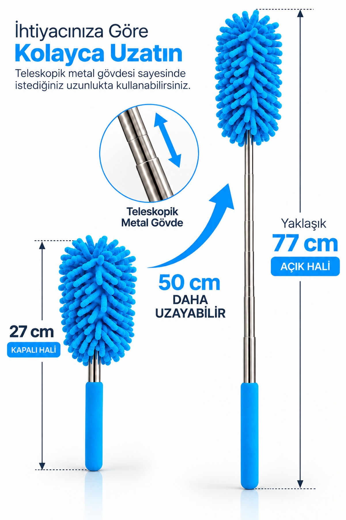 Karışık Renk Mikrofiber Makarna Mop Toz Alma Paspası Tüy Toplayıcı Çok Amaçlı Temizlik Mopu
