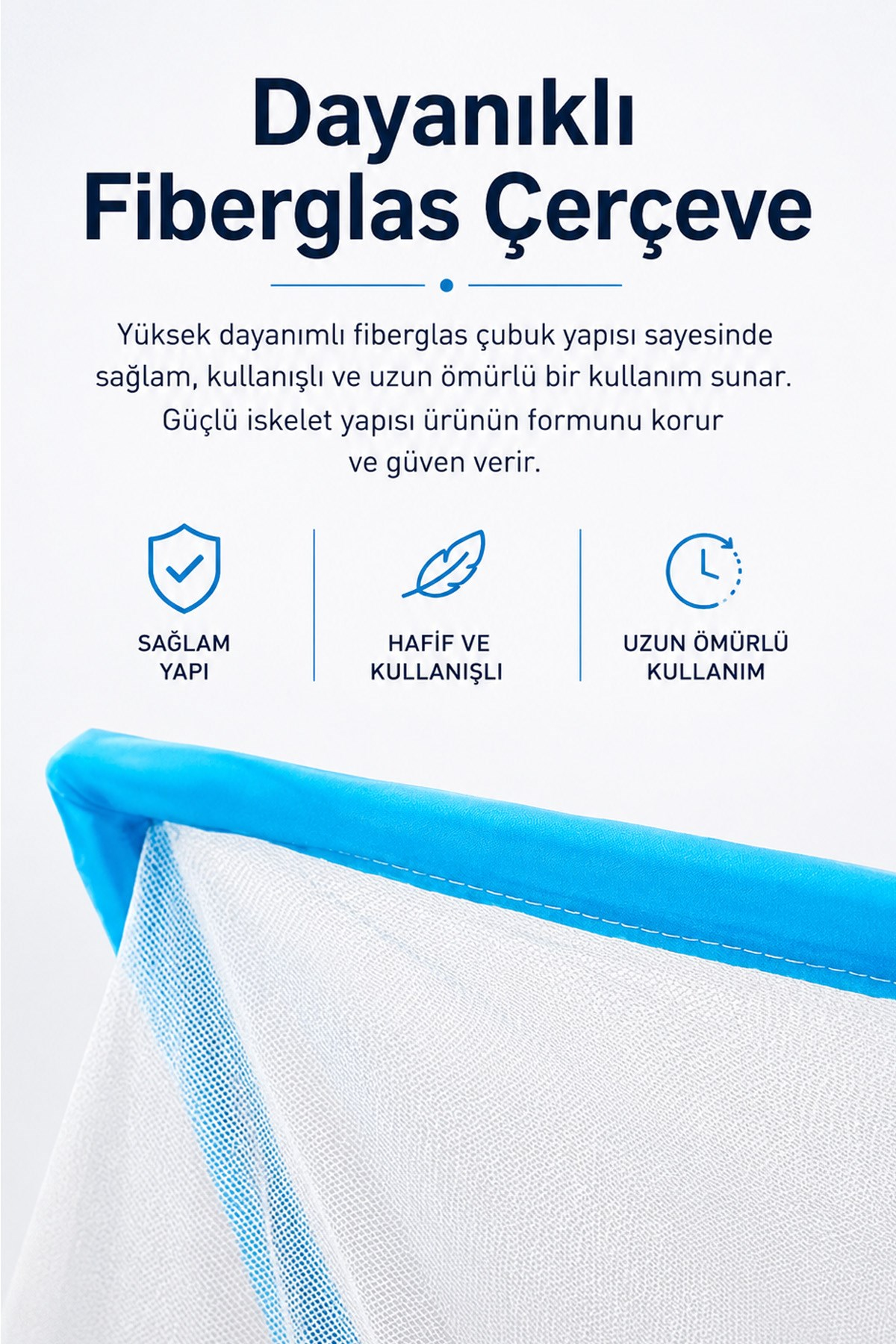 Katlanabilir Bebek Cibinliği Sineklik Korumalı Portatif Uyku Çadırı Beşik ve Yatak Uyumlu
