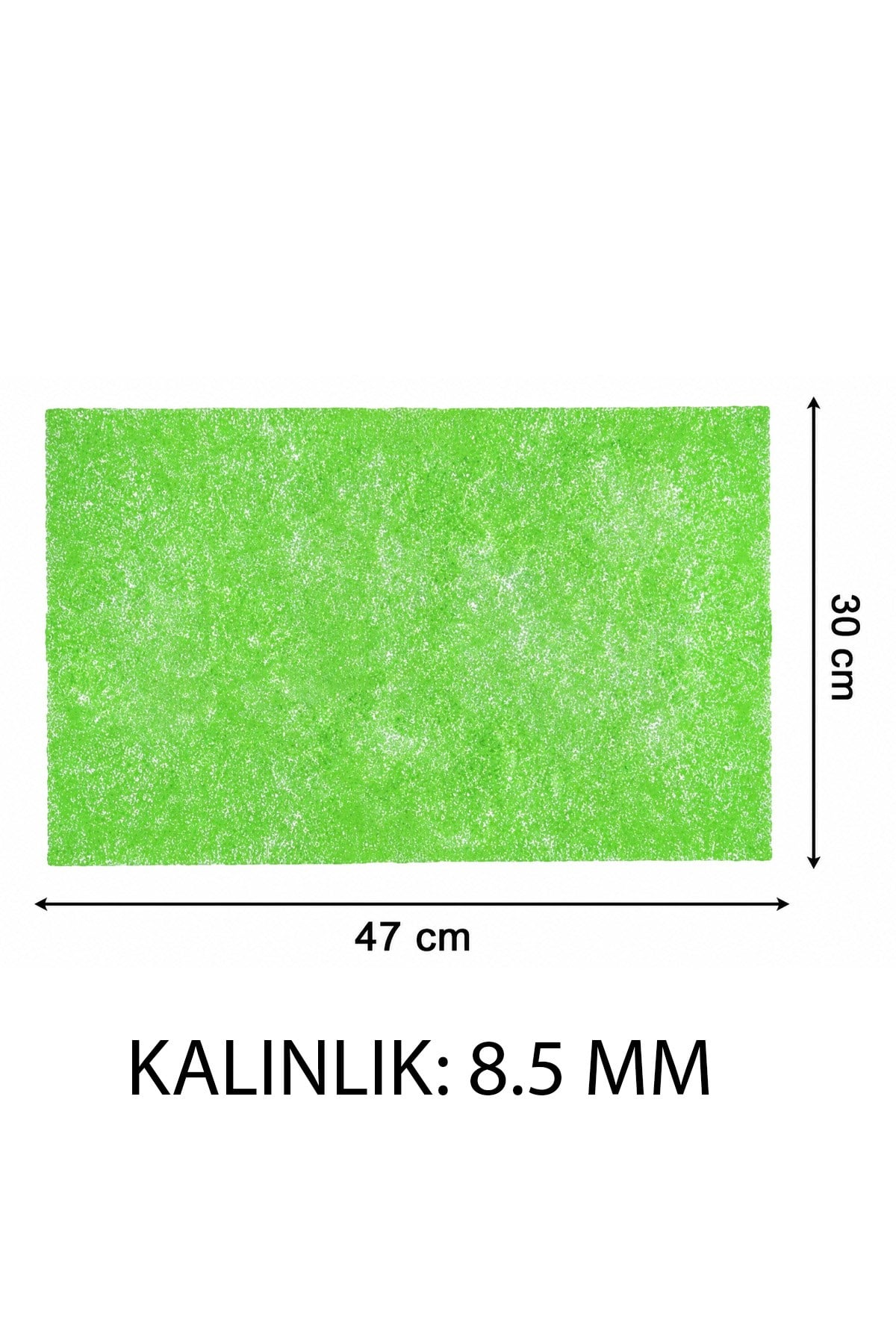 Kesilebilir Buzdolabı Raf Matı Meyve Sebze Nem Küf Önleyici Gıda Koruma Pedi 47x30 cm