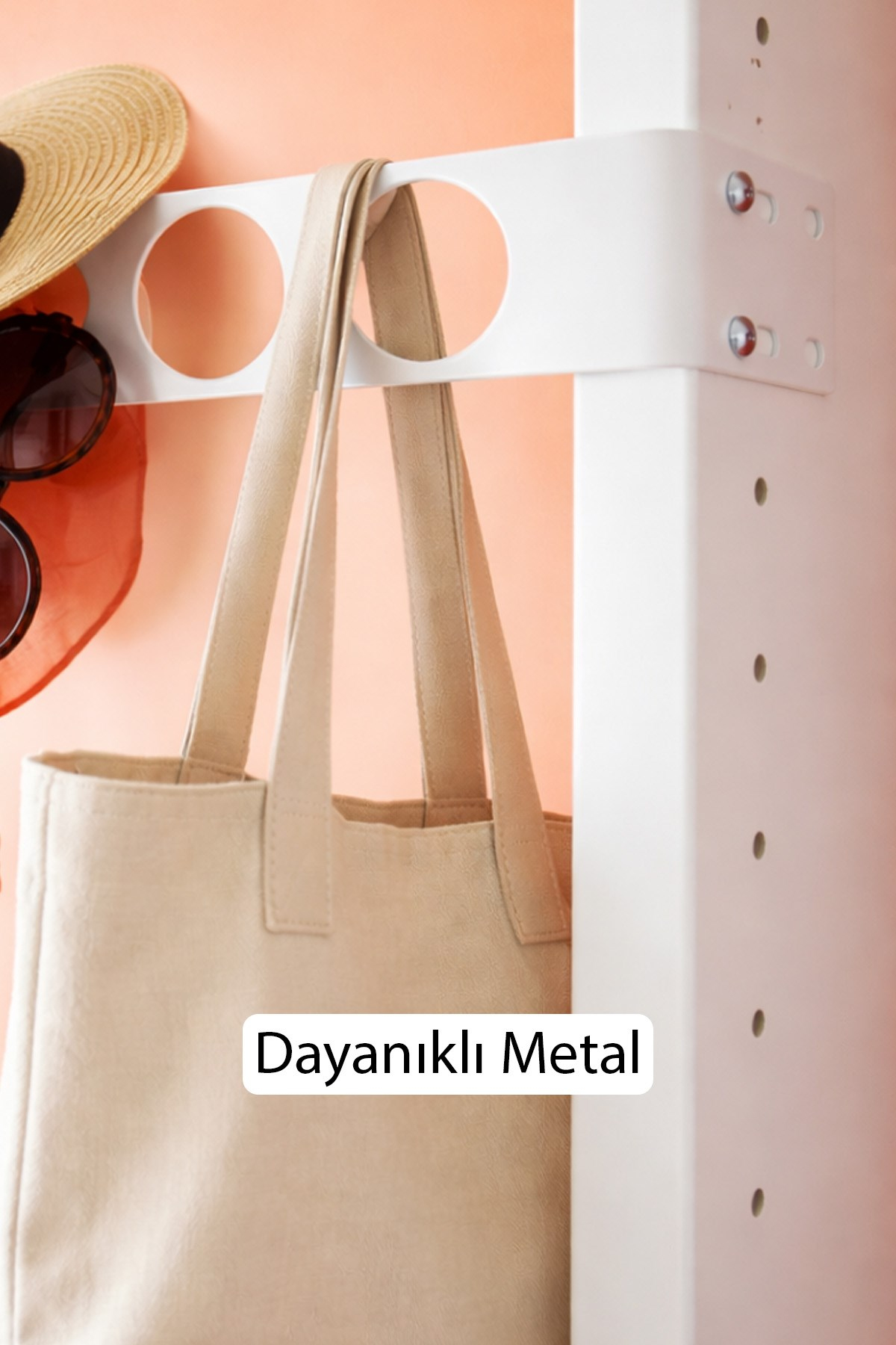 Kıyafet Askısı Metal Metal Elbise Askısı Kıyafet Askılığı 3 Bölmeli Dayanıklı Kıyafet Askı 2 Adet