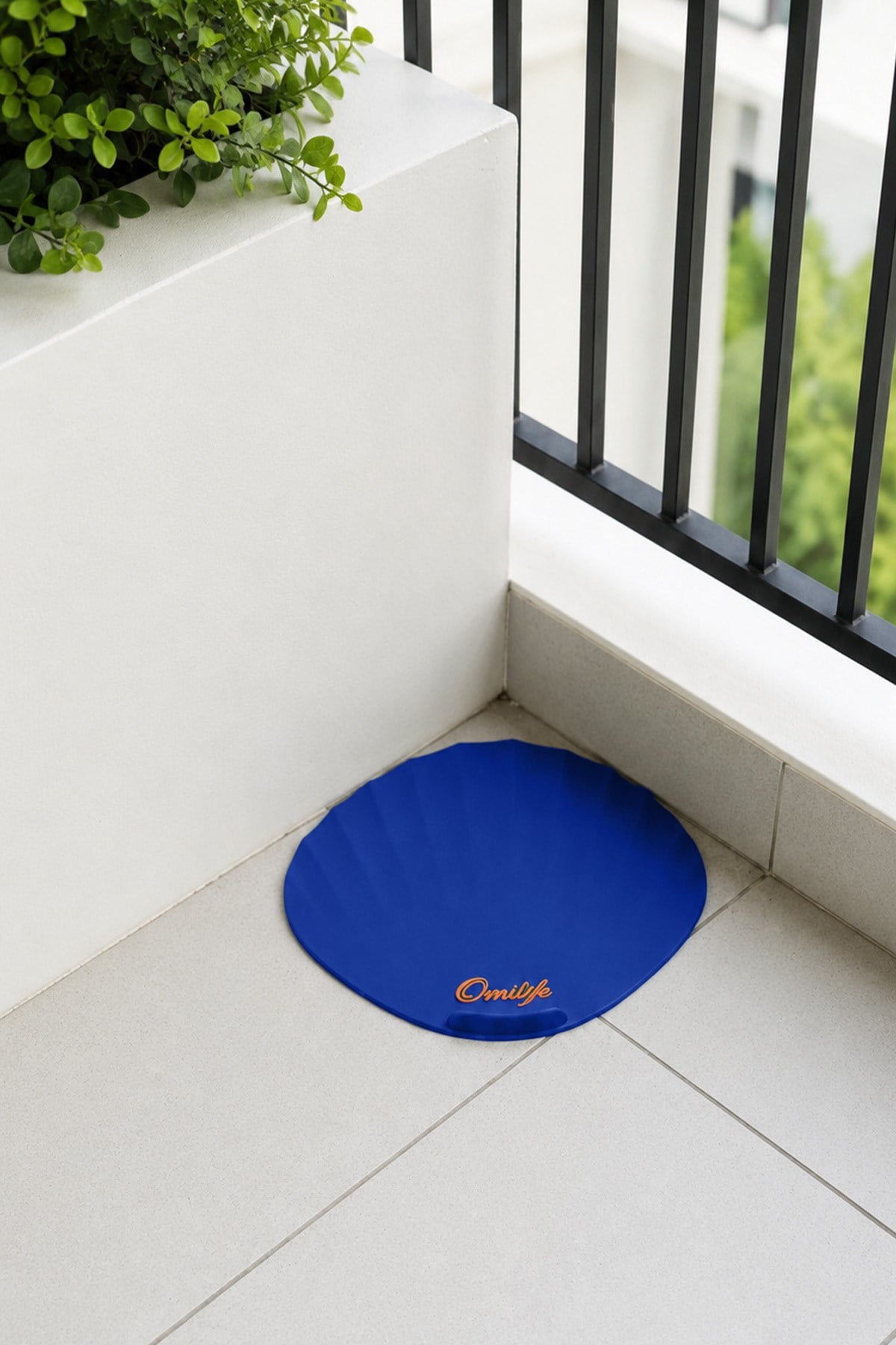 Mavi Renk Deniz Kabuğu Kötü Koku Önleyici Silikon Mat Desen Banyo Mutfak Lavabo Balkon Tıkaç Kapağı