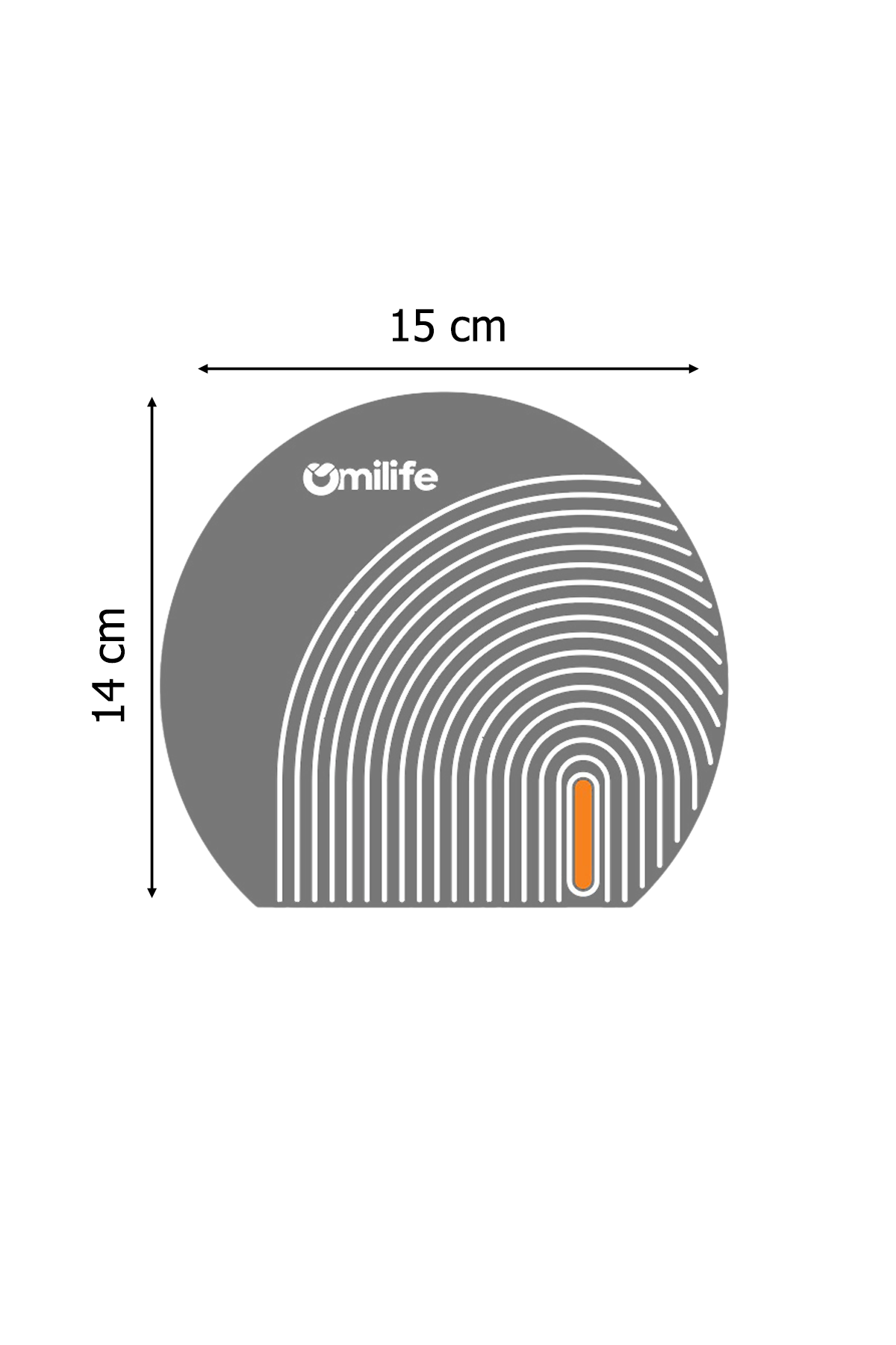 Oval Çizgili Silikon Kötü Koku Önleyici Gider Kapağı – Banyo, Mutfak, Balkon Lavabo Tıpası 14x15 cm