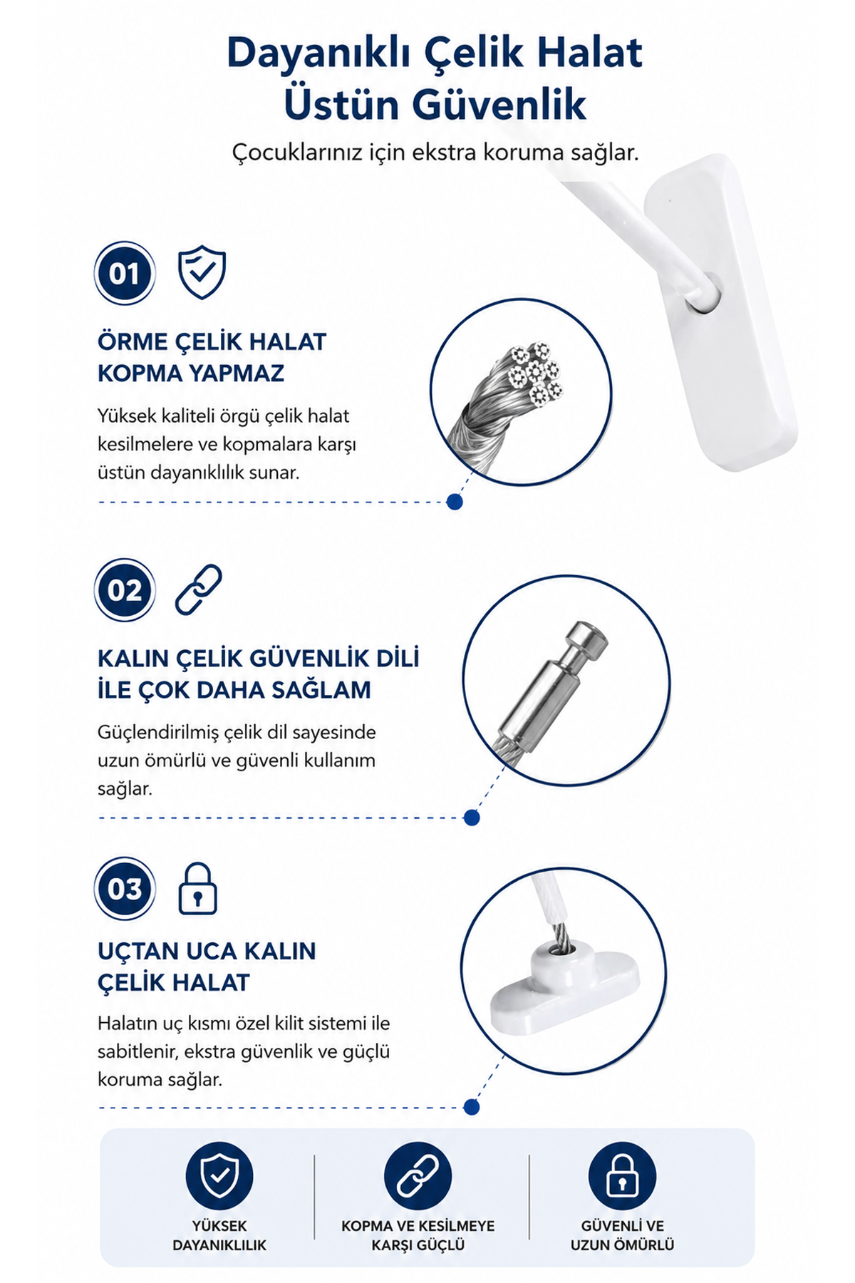 Pencere Emniyet Kilidi Çocuk Güvenlik Kilidi Anahtarlı Bebek Pencere Güvenlik Kilidi