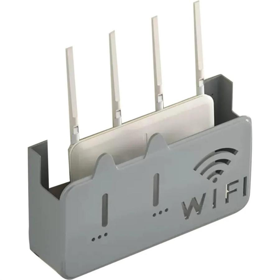 Pleksi Kedi Desenli Wifi Kutusu Duvar Asılabilir Sigorta Ve Modem Saklama Kutusu 25x15x6 Cm