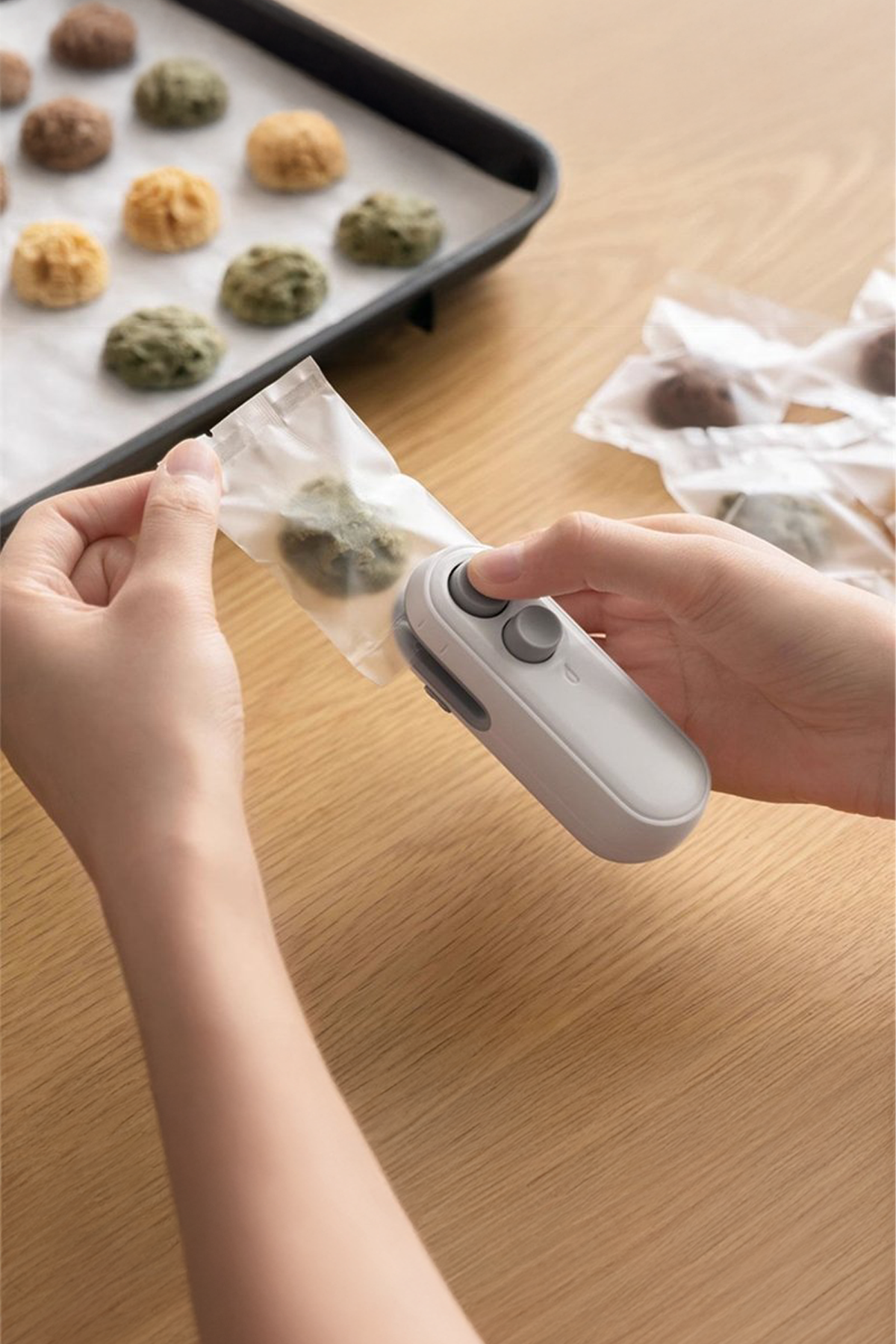 Poşet Kapatıcı Isıtıcı Sealer Kapatma Makinesi Pilli Poşet Ağzı Kapatma Mühürleme Makinası