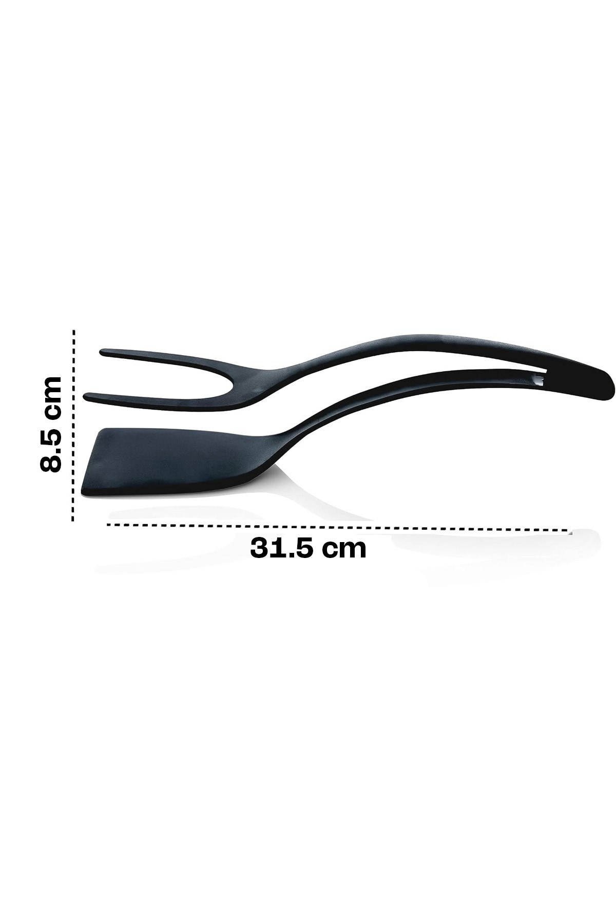 Pratik Yanmaz Yapışmaz Sert Plastik Maşalı Spatula Mutfak Yemek Servis Spatulası