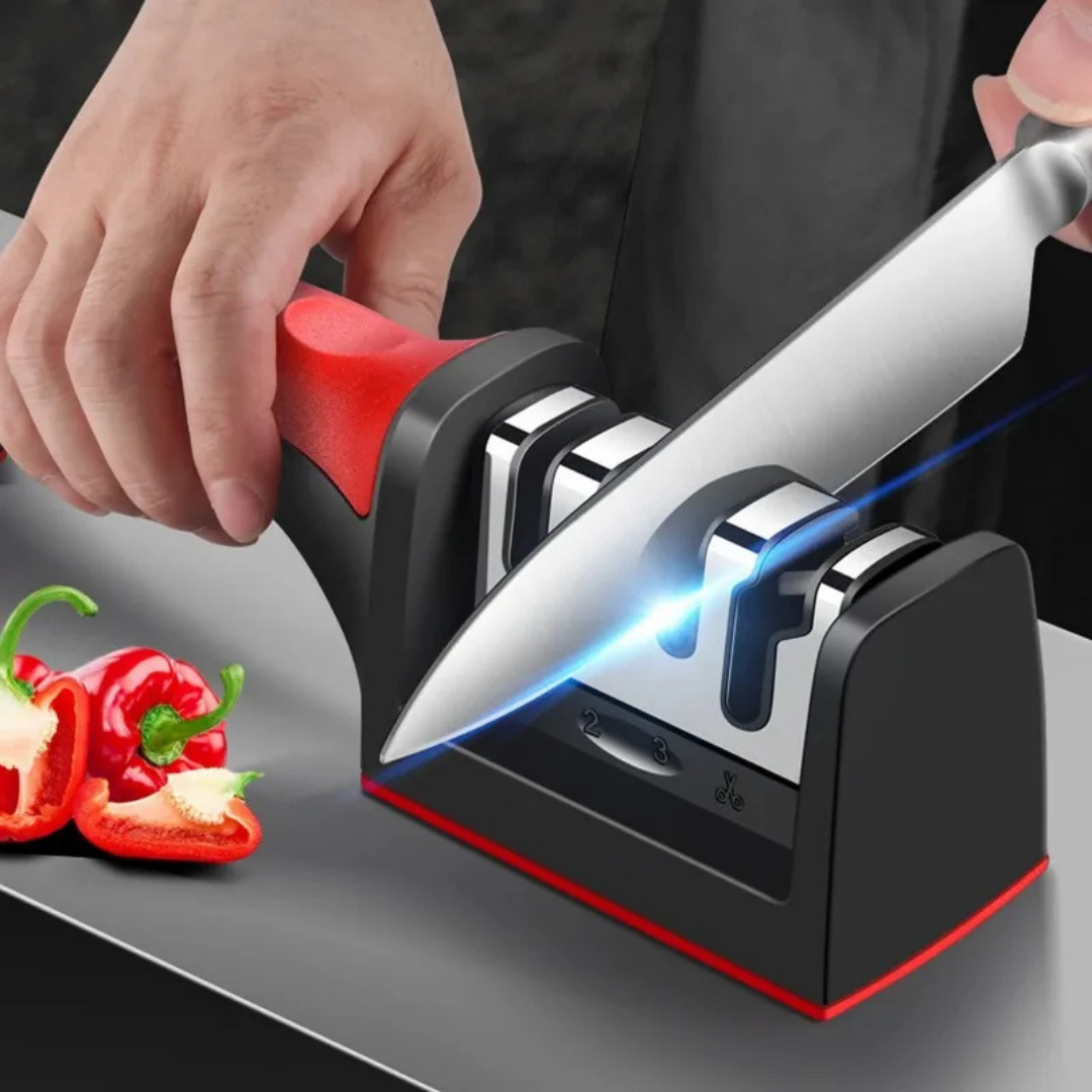 Profesyonel Bıçak Bileyici 3 Açılı Elmas Seramik Tungsten Çelik El Bıçakları Bileme