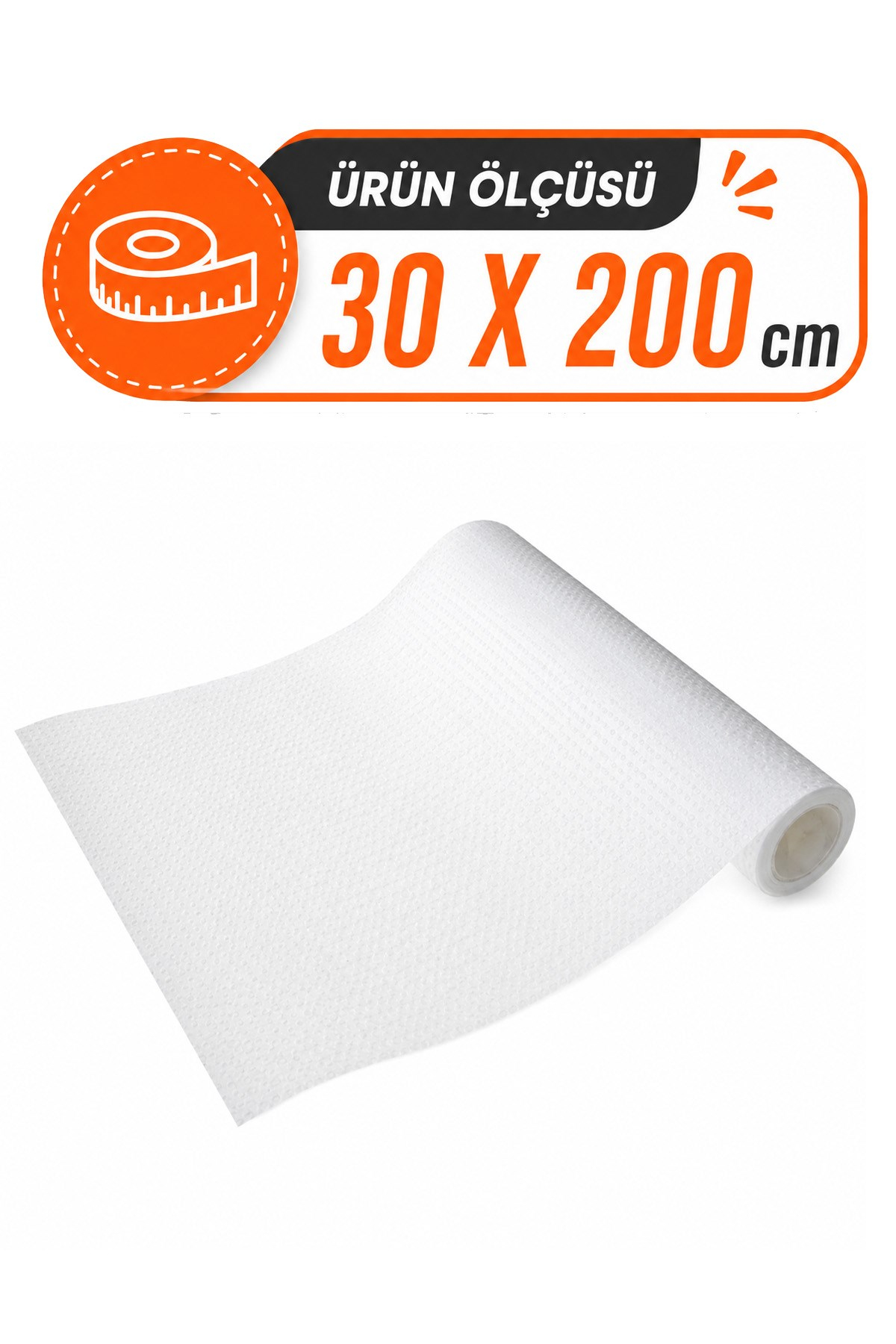 Şeffaf Kaymaz Raf Örtüsü Kesilebilir Dolap İçi Raf Koruyucu 30x200 cm