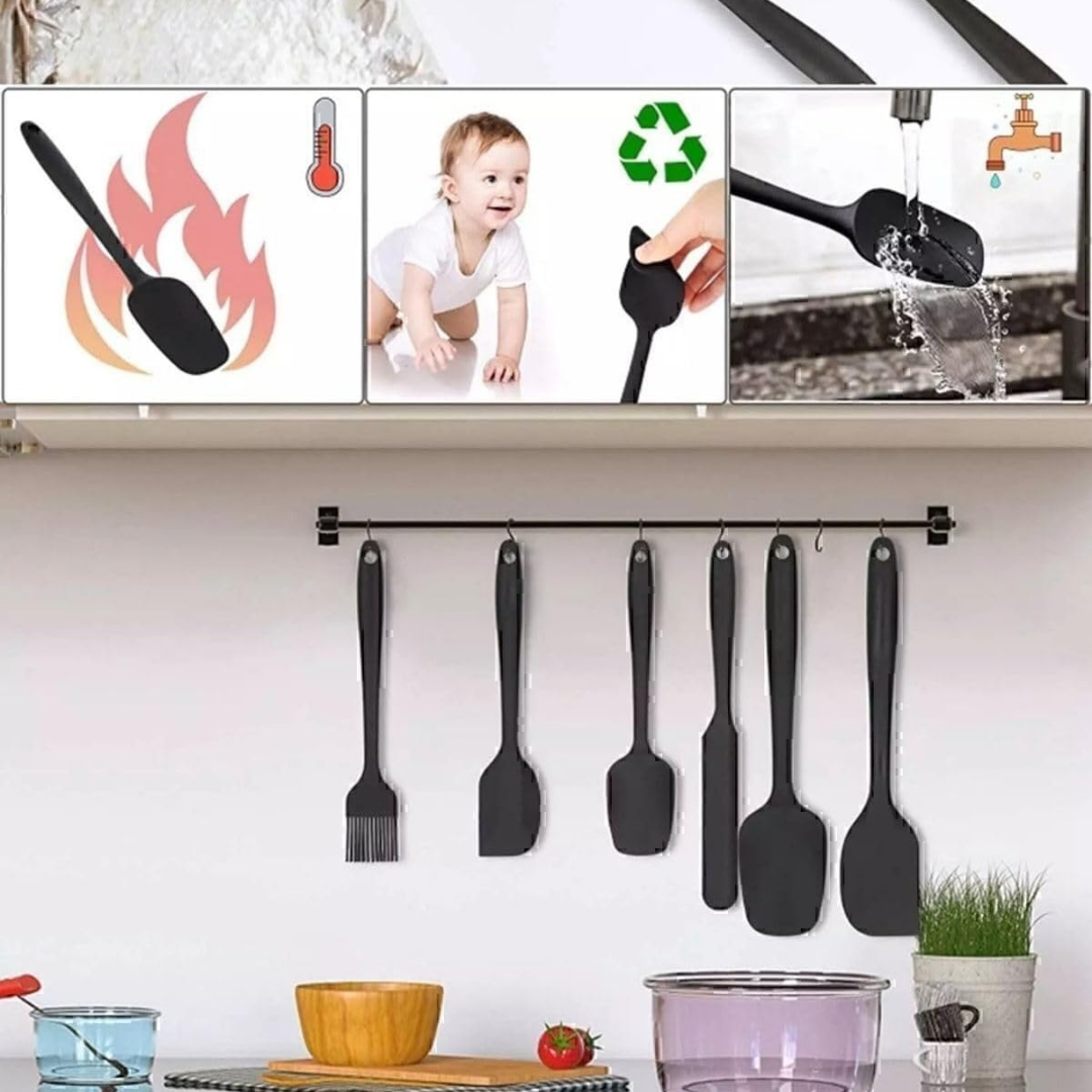 SILIKON SPATULA VE FIRÇA SETI