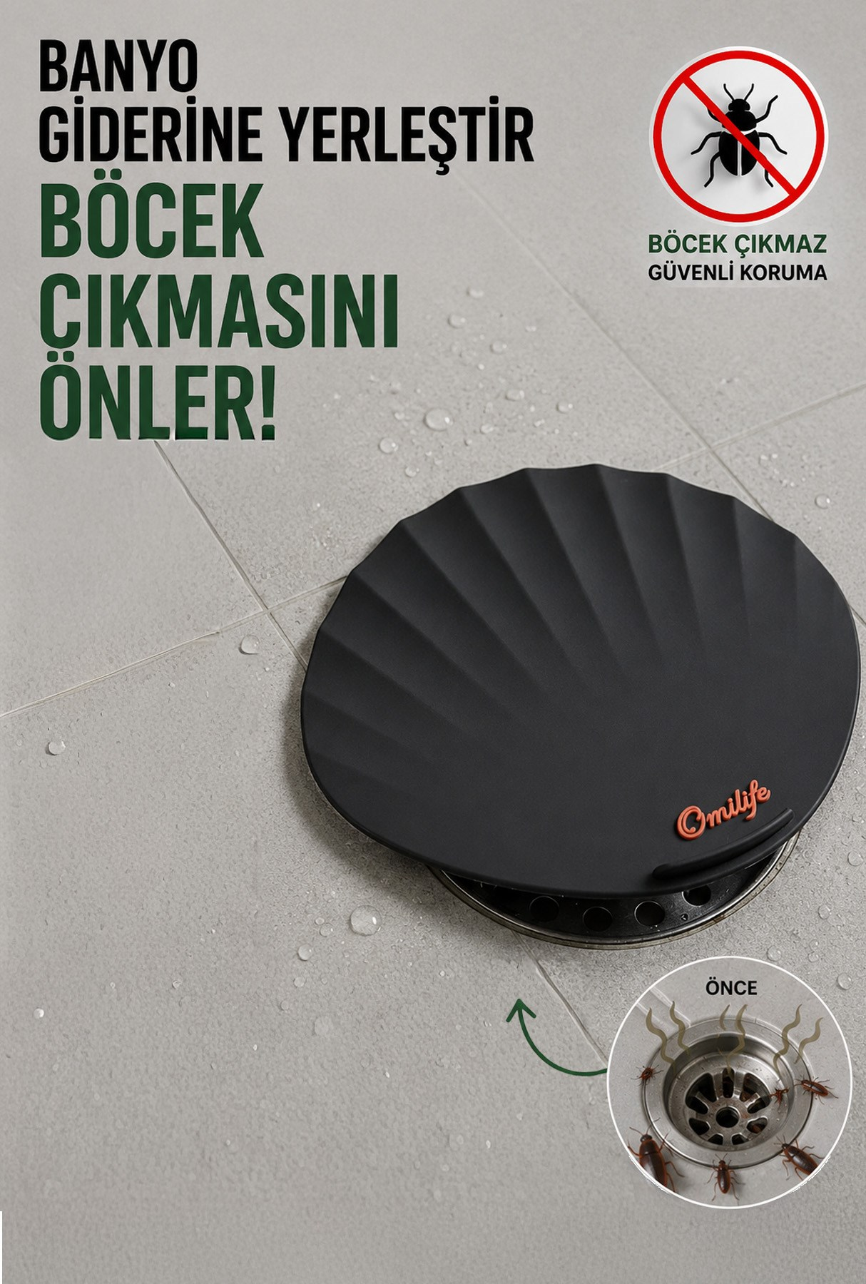Siyah Deniz kabuğu Silikon Lavabo Gider Kapağı Koku Önleyici Gider Tıkacı Banyo Mutfak 15 cm