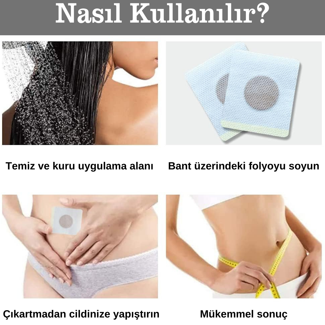 Slim Patch Zayıflama Göbek Bandı 10 Adet
