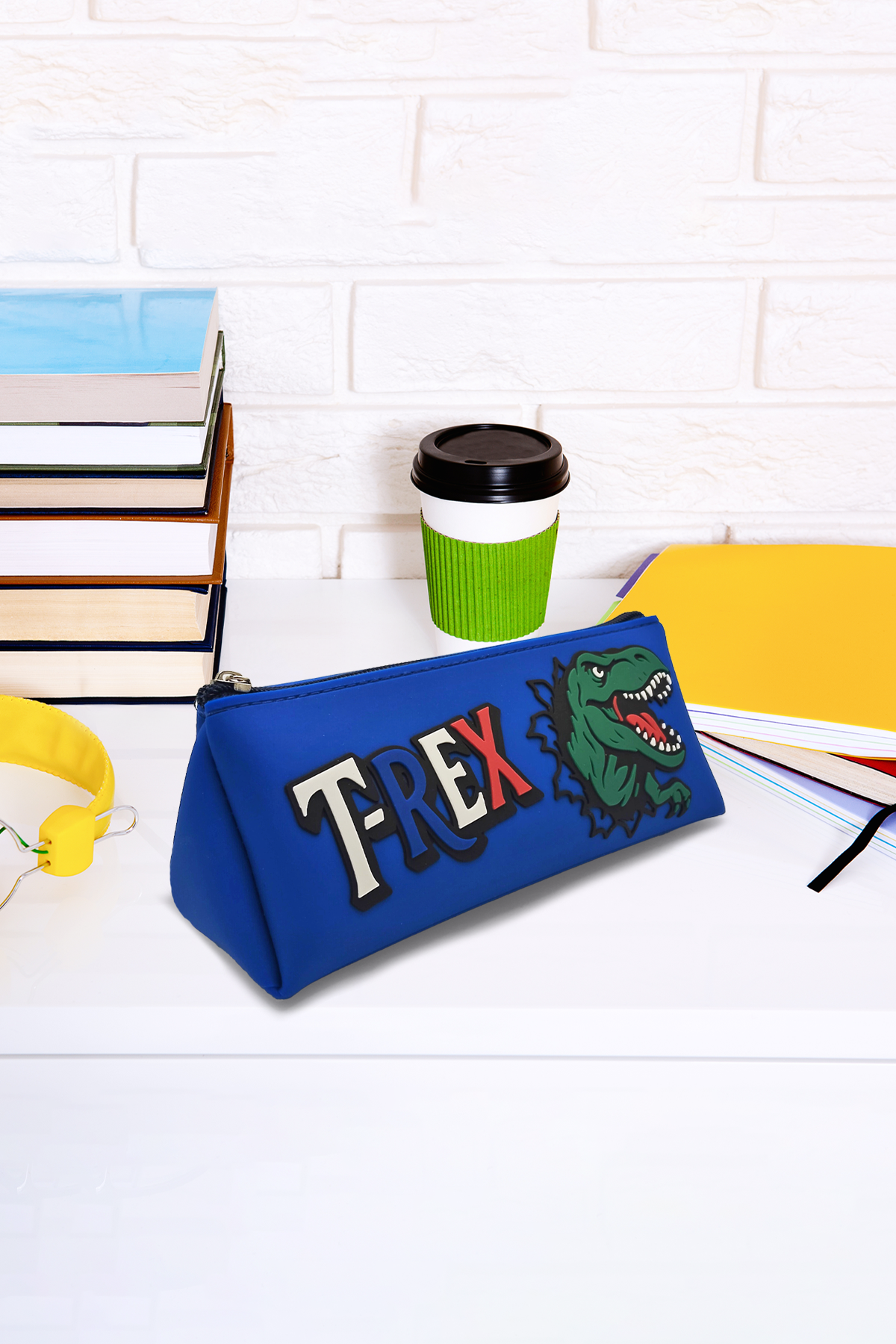 T-Rex Tasarımlı PVC Kalem Kutusu – Dayanıklı Silikon Yapı, Çocuklar için Şık ve Kullanışlı Saklama Kutusu, Çevre Dostu ve Uzun Ömürlü
