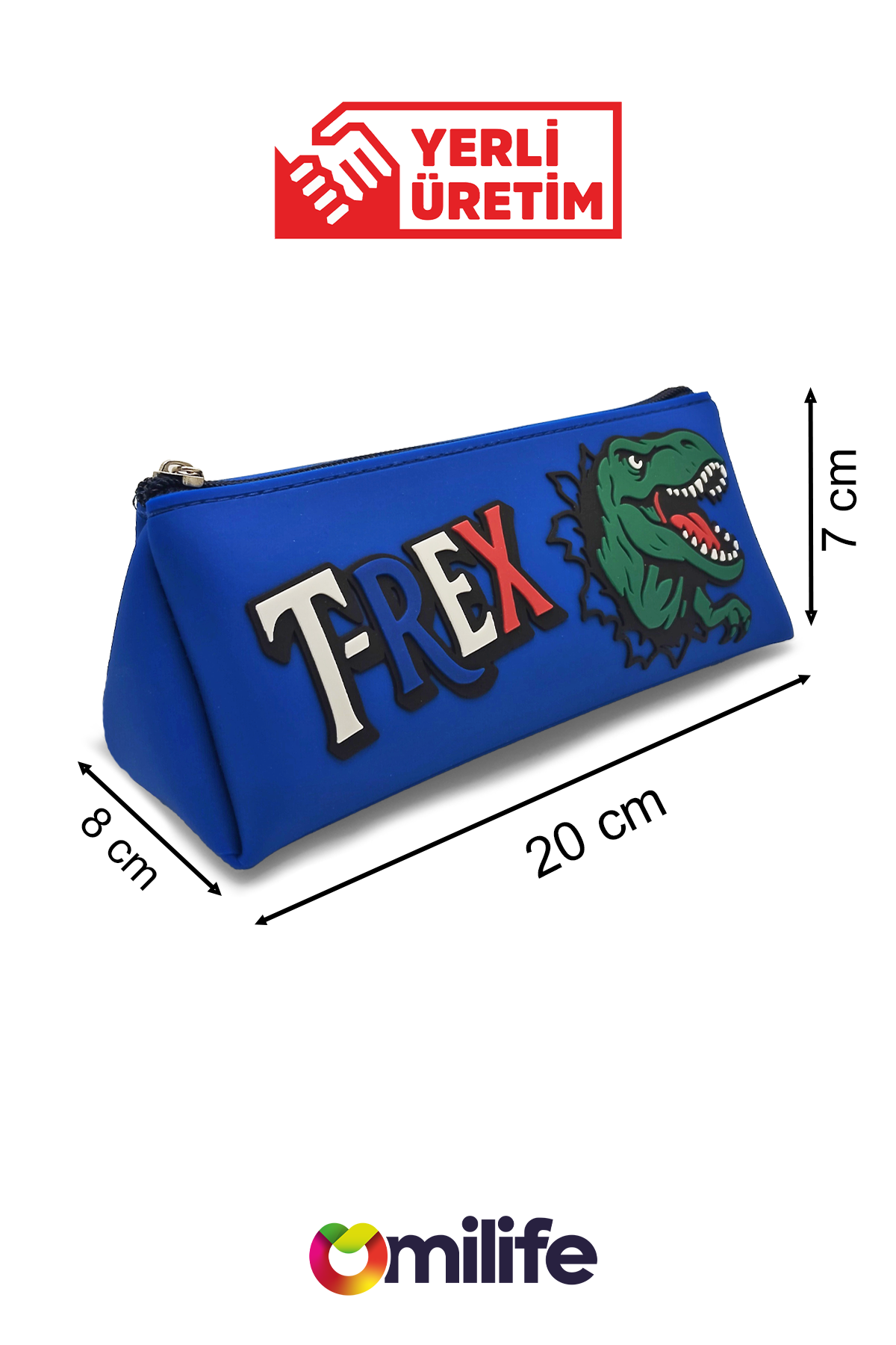 T-Rex Tasarımlı PVC Kalem Kutusu – Dayanıklı Silikon Yapı, Çocuklar için Şık ve Kullanışlı Saklama Kutusu, Çevre Dostu ve Uzun Ömürlü