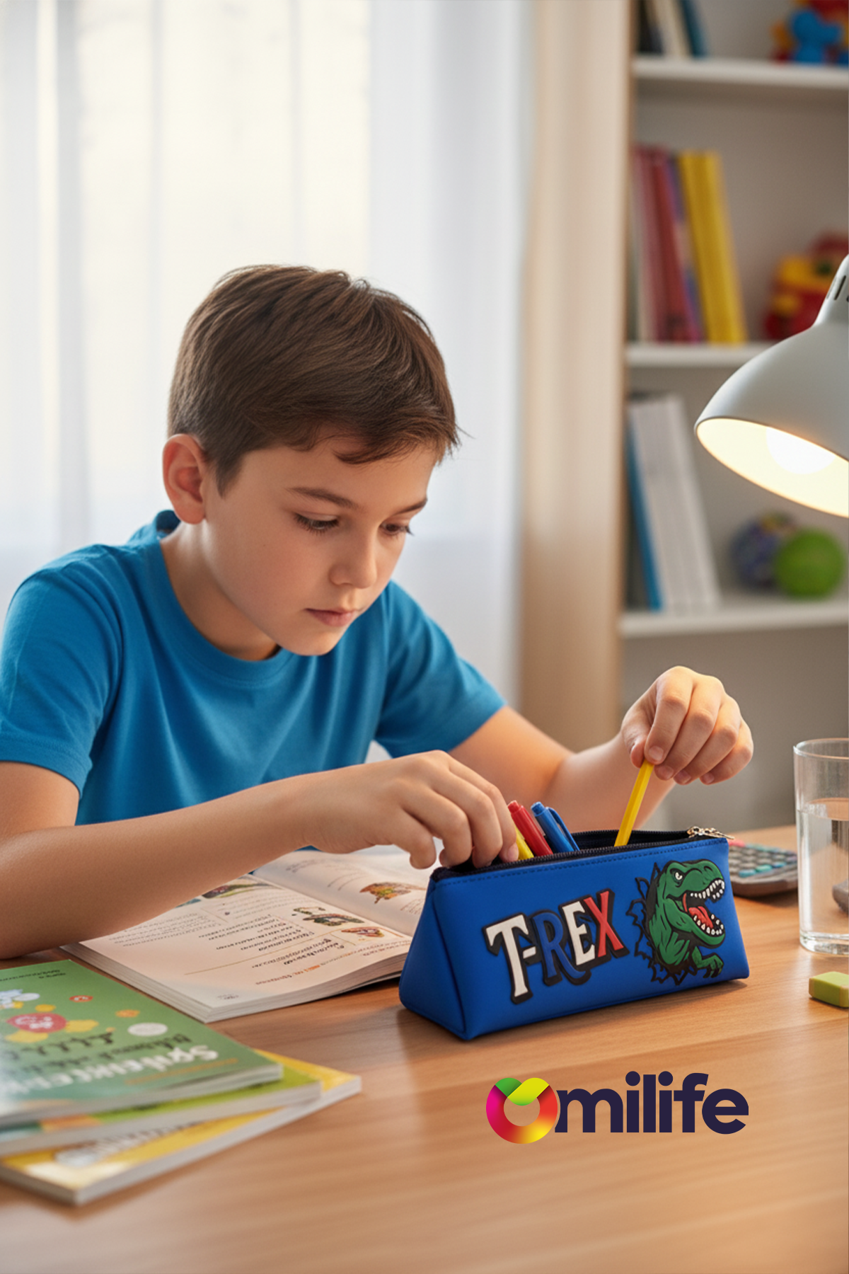T-Rex Tasarımlı PVC Kalem Kutusu – Dayanıklı Silikon Yapı, Çocuklar için Şık ve Kullanışlı Saklama Kutusu, Çevre Dostu ve Uzun Ömürlü