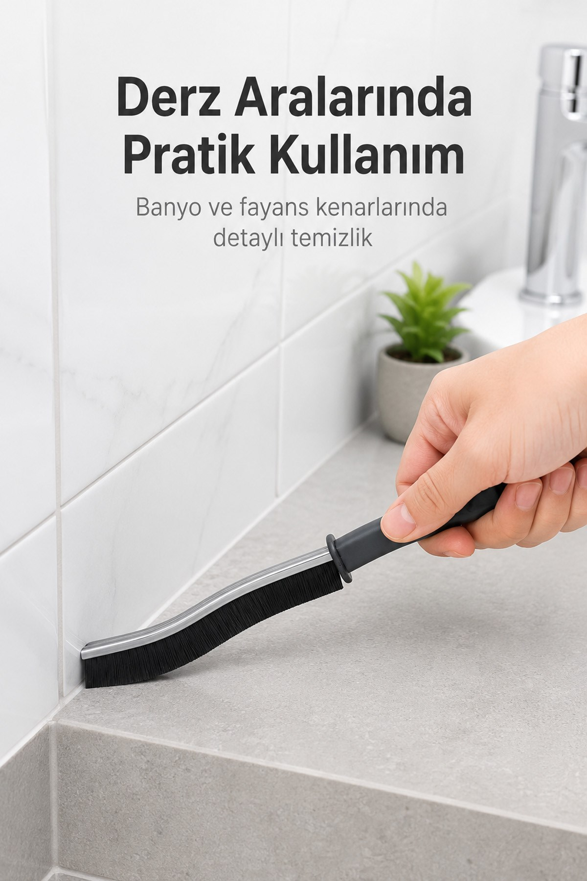 Telli Bulaşık Bezi Ovma Teli ve Çok Amaçlı Multi İnce Temizlik Fırçası