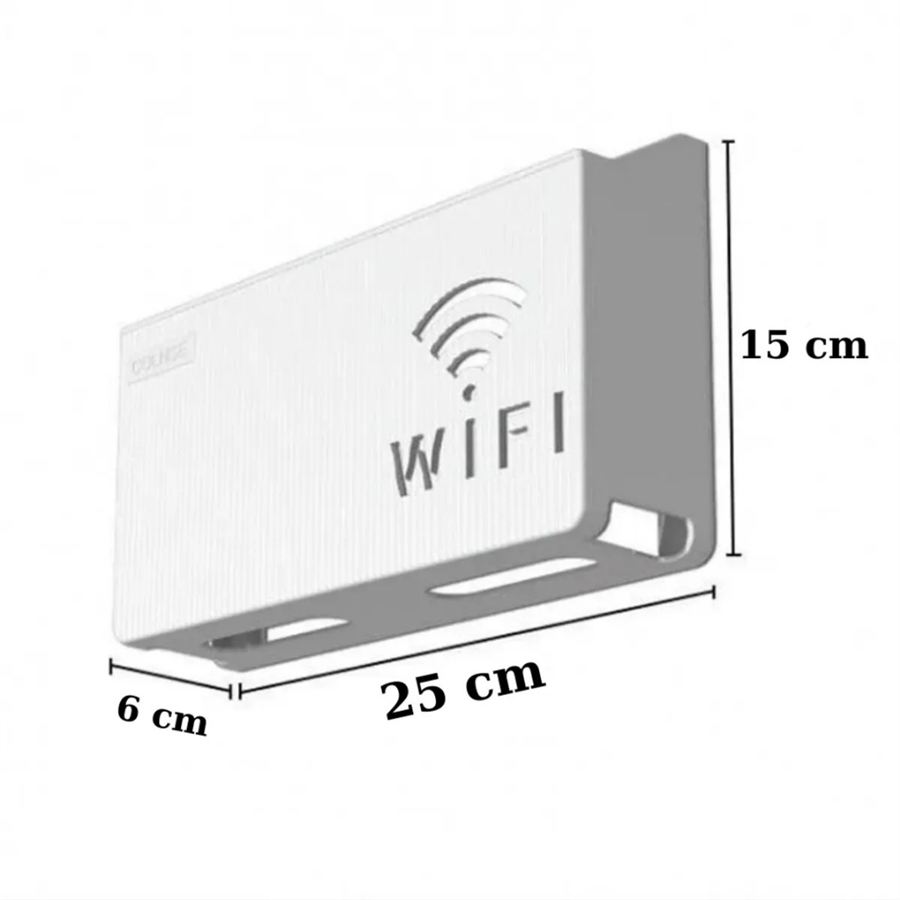 Wifi Kutusu Duvar Asılabilir Sigorta Ve Modem Saklama Kutusu 25x15x6 Cm