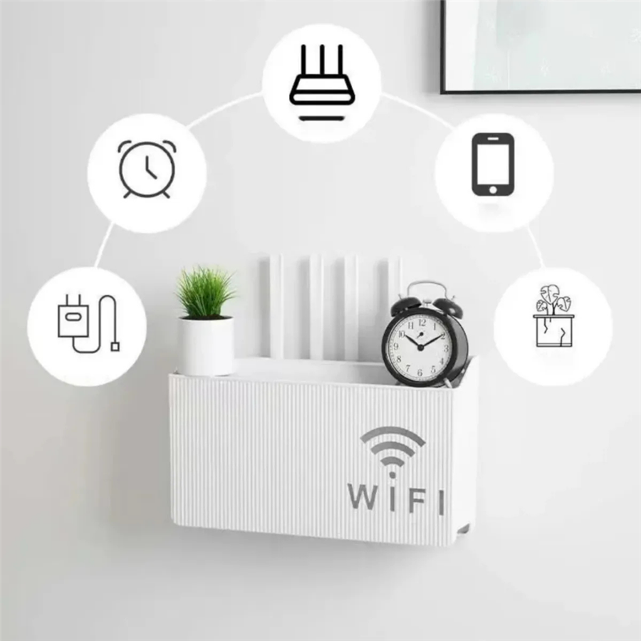 Wifi Kutusu Duvar Asılabilir Sigorta Ve Modem Saklama Kutusu 25x15x6 Cm