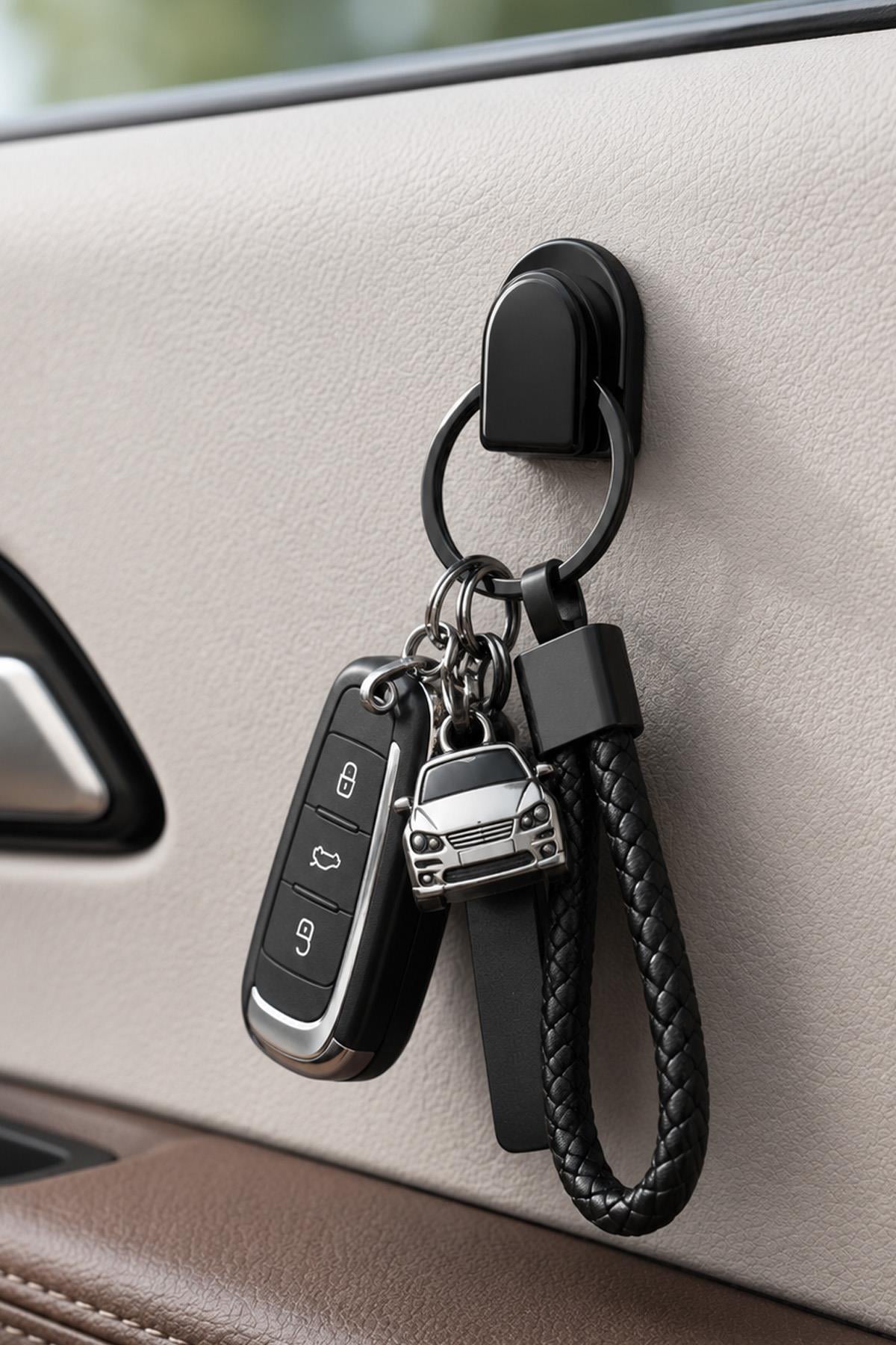 Yapışkanlı Askı Kanca 10lu Set Çok Amaçlı Araç Ev Motosiklet İçi Organizer Askısı