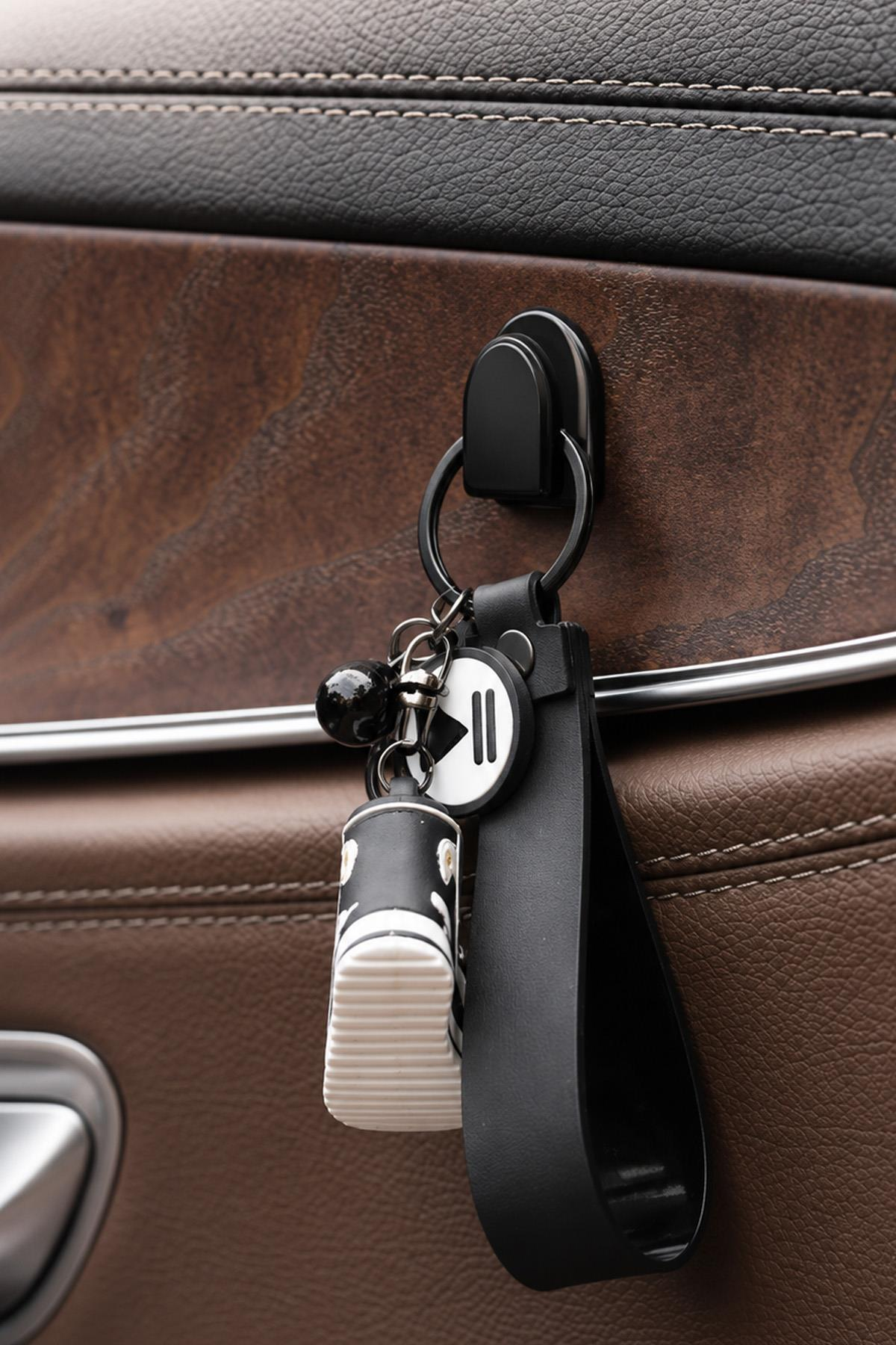 Yapışkanlı Askı Kanca 10lu Set Çok Amaçlı Araç Ev Motosiklet İçi Organizer Askısı