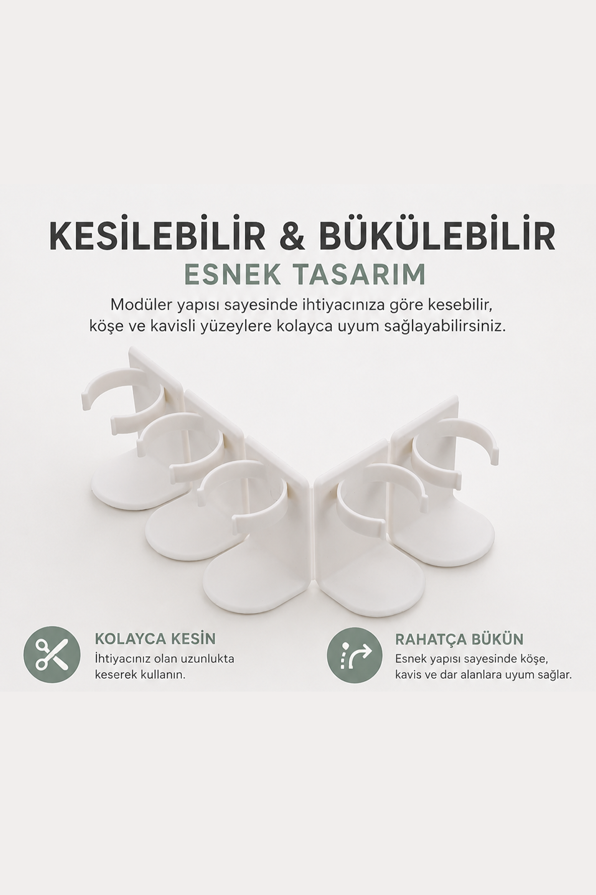 Yapışkanlı Duvar Rafı Baharatlık Sabunluk Tıraş Makinesi Saç Maşası Tarak Organizeri