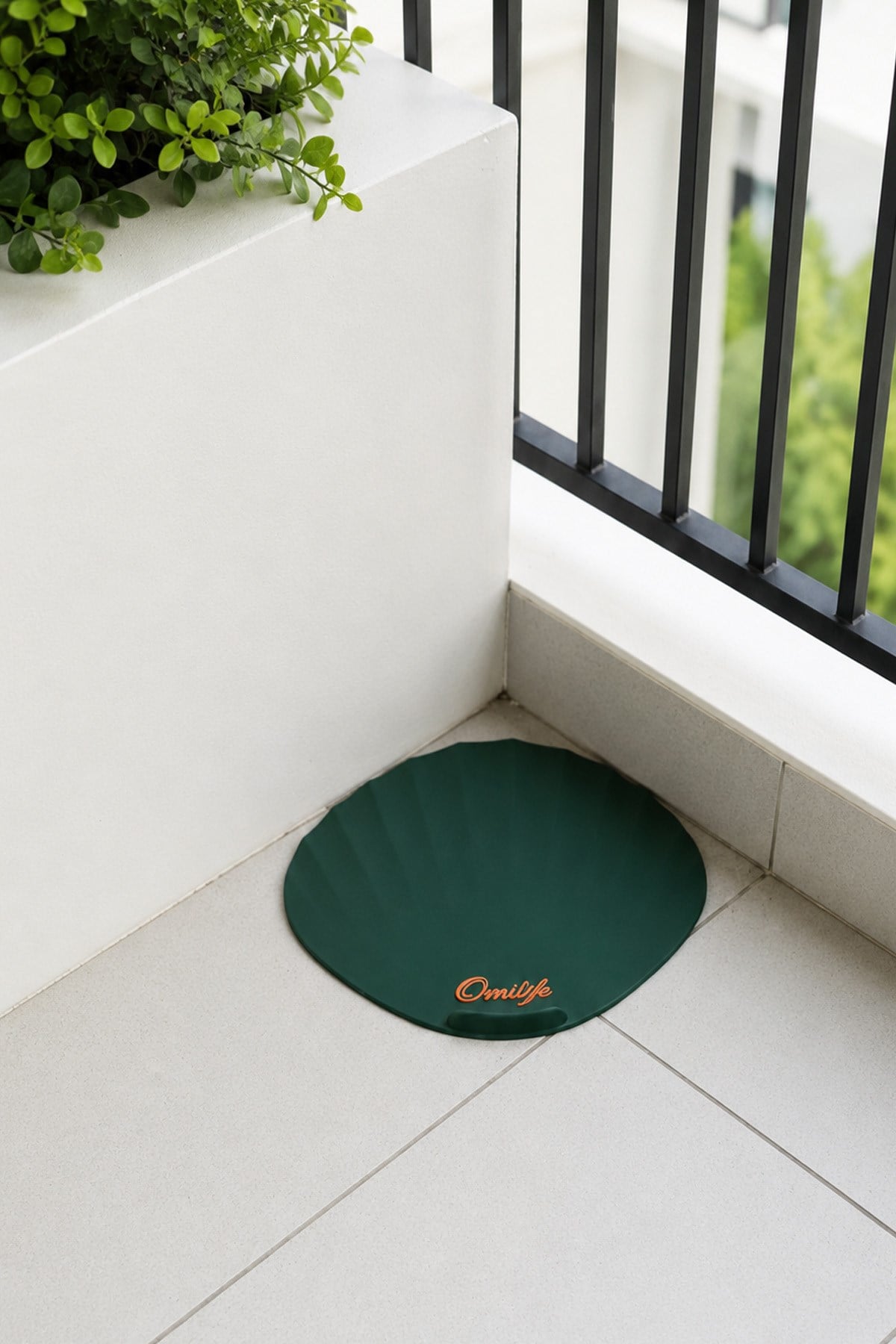 Yeşil Renk Deniz Kabuğu Kötü Koku Önleyici Silikon Mat Desen Banyo Mutfak Lavabo Balkon Tıkaç Kapağı