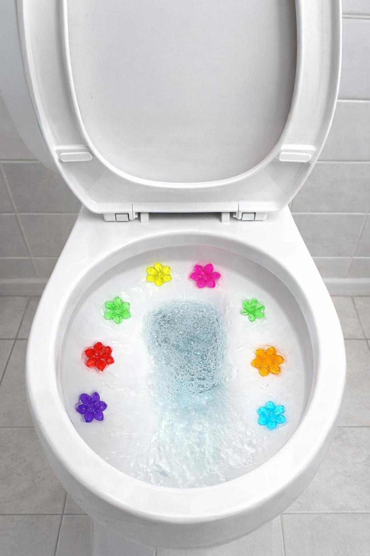 Yeşil Tuvalet Temizleme Jeli Klozet Banyo Koku Giderici Damga Seti Desenli Koku Giderici Wc Jeli