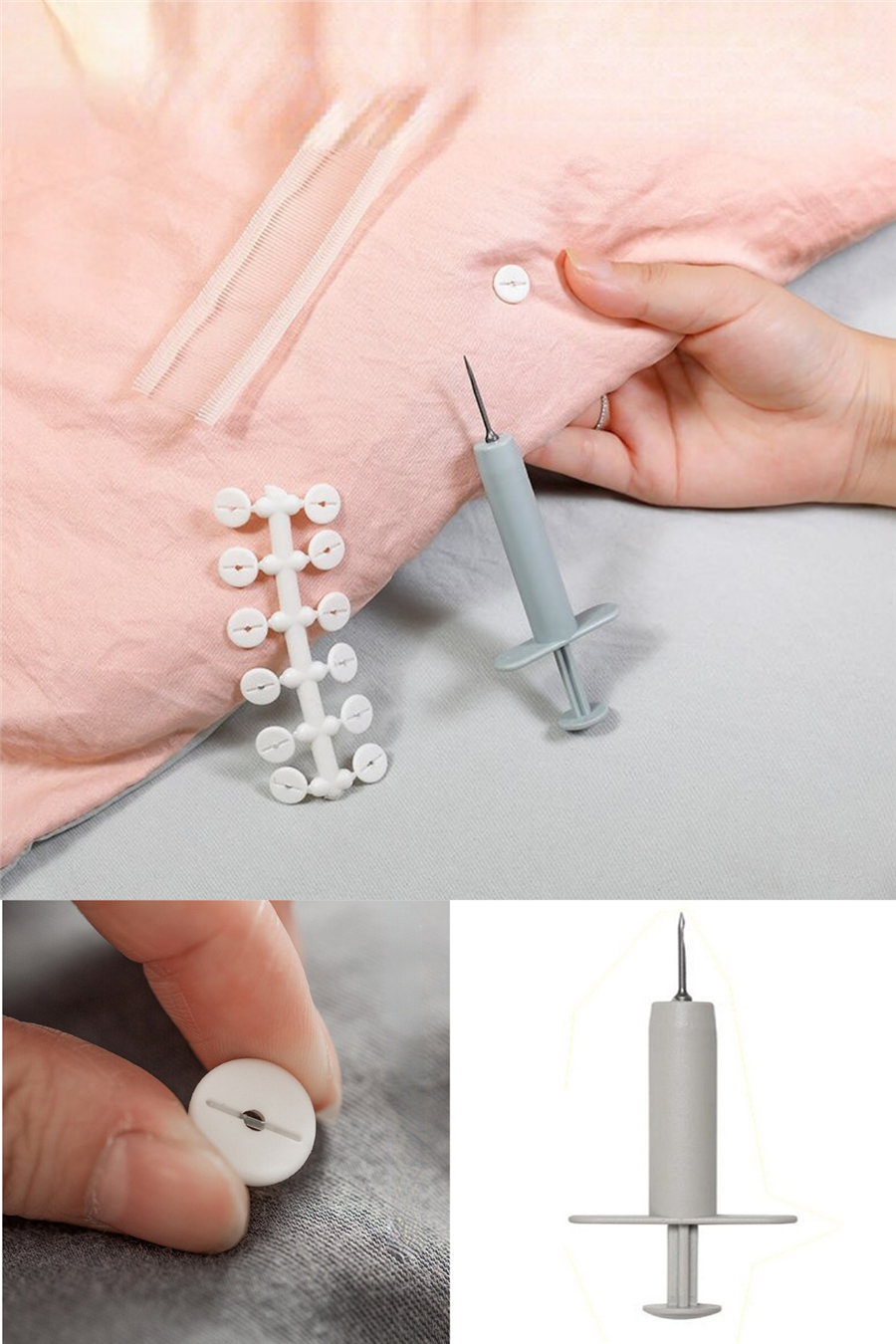 Yorgan Sabitleme Düğme Set