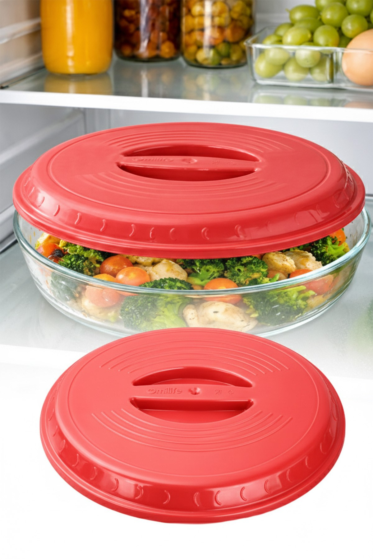 Yuvarlak Borcam Kapağı Sızdırmaz Plastik Malzeme ile Üretilmiş Esnek ve Dayanıklı Kapak Gıda Saklama ve Taşıma İçin Uygun Pratik Kullanımlı Yedek Kapak