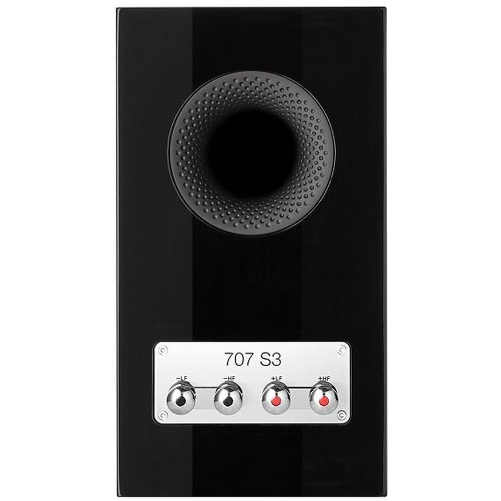 Bowers & Wilkins 707 S3 Bookshelf/Raftipi Hoparlörler Parlak Siyah Çift