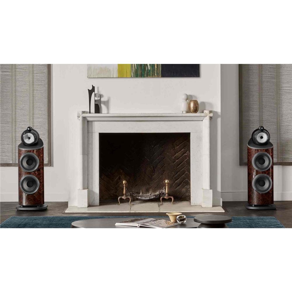 Bowers & Wilkins 801 D4 Signature Tower/Kule Hoparlörler California Burl Gloss Çift