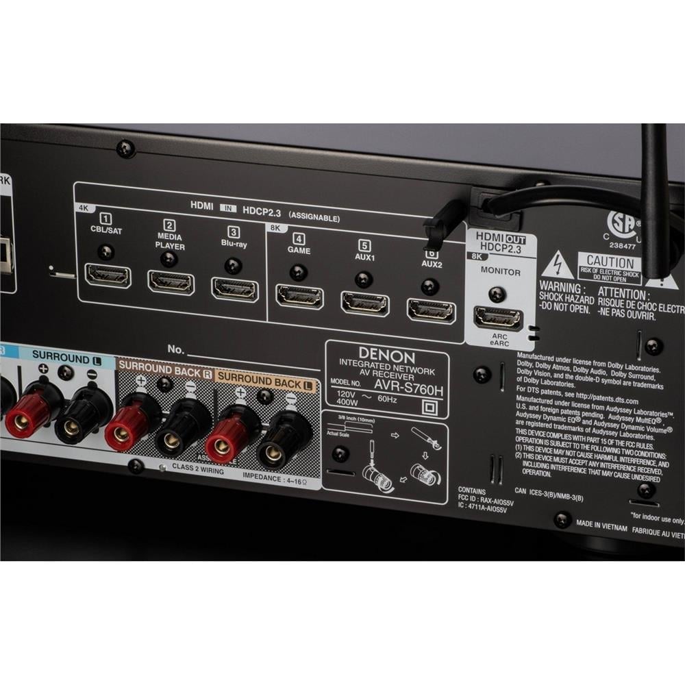 Denon AVR-S760H A/V Surround Receiver