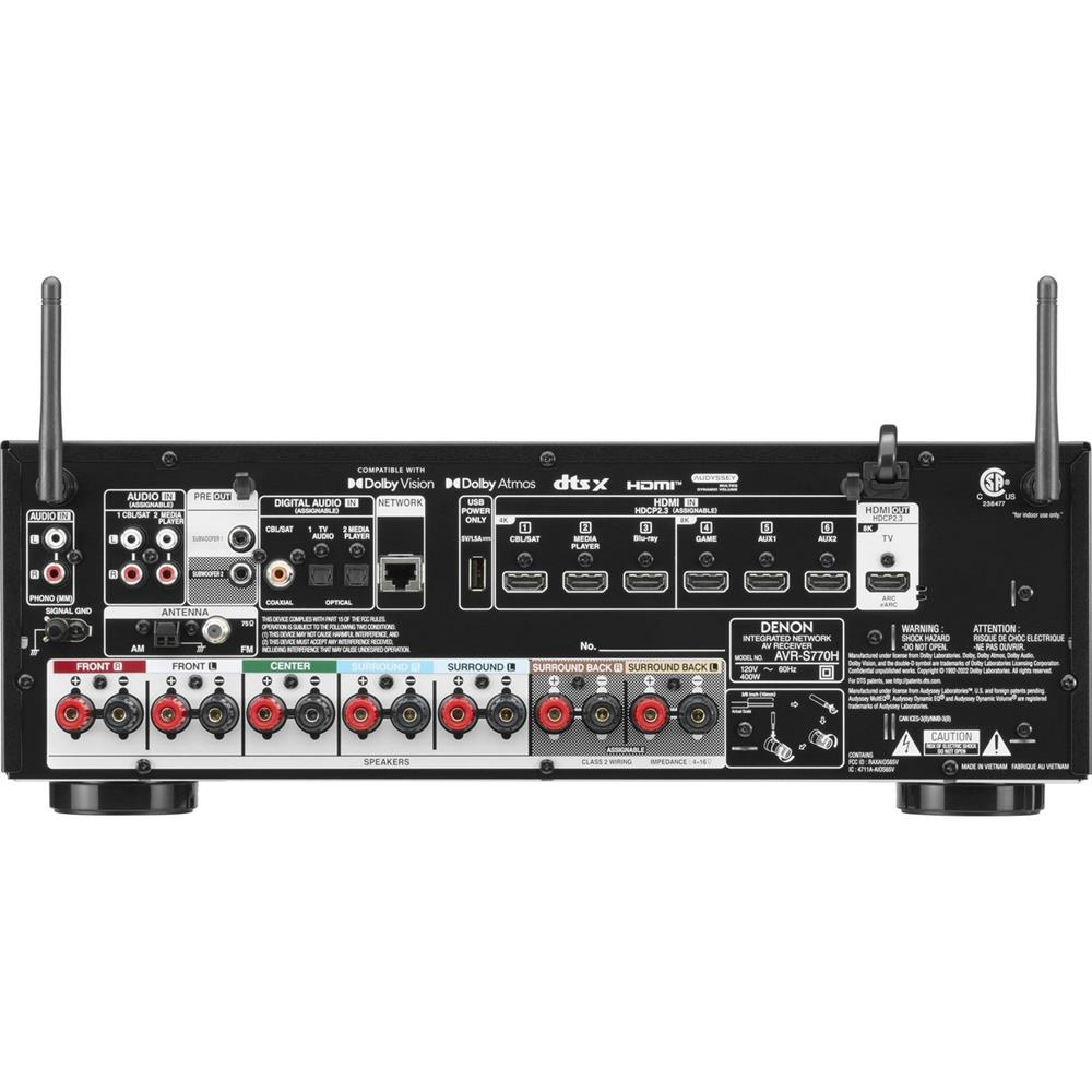Denon AVR-S770H 7.2 8K A/V Surround Receiver