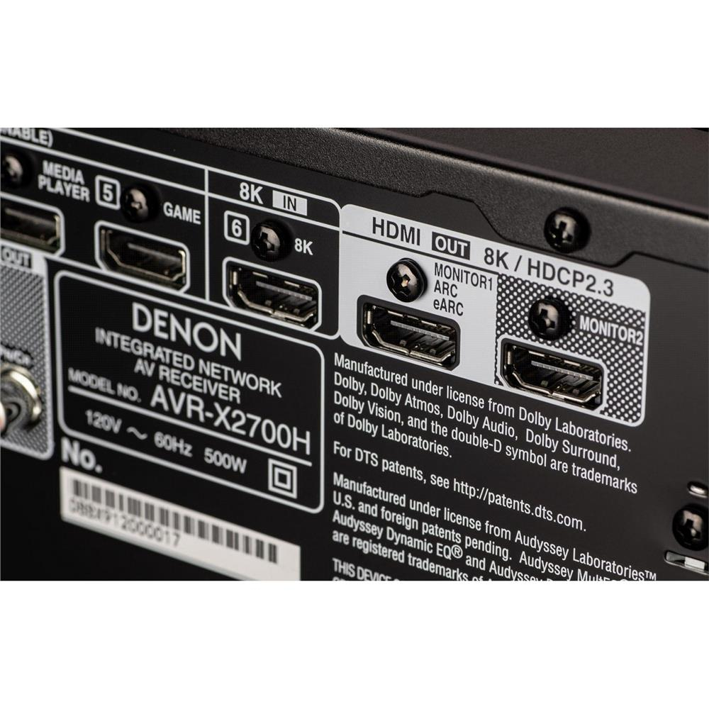 Denon AVR-X2700H A/V Surround Receiver