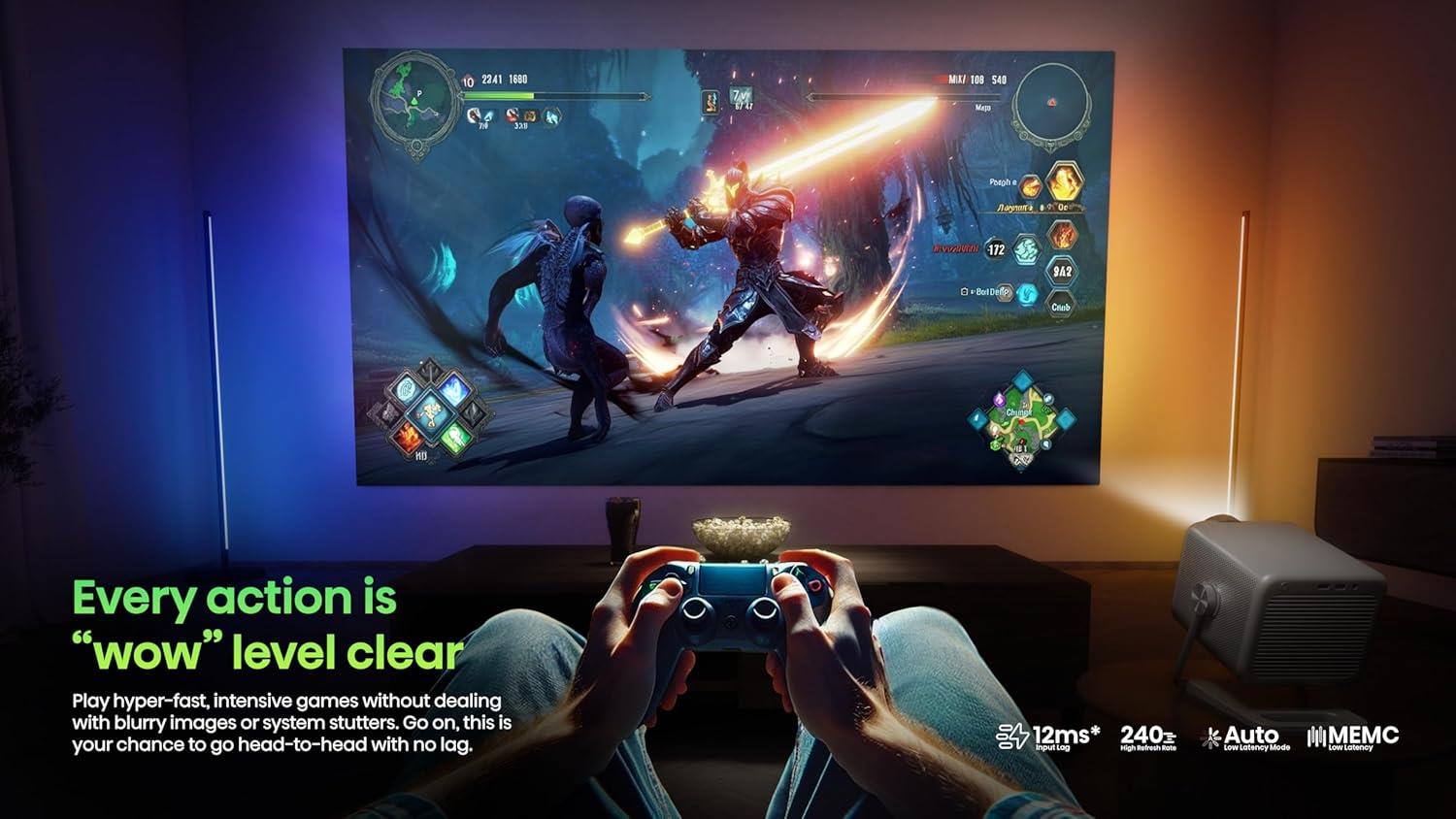 Hisense M2 Pro 4K UHD Triple Laser Smart Mini Projector (200