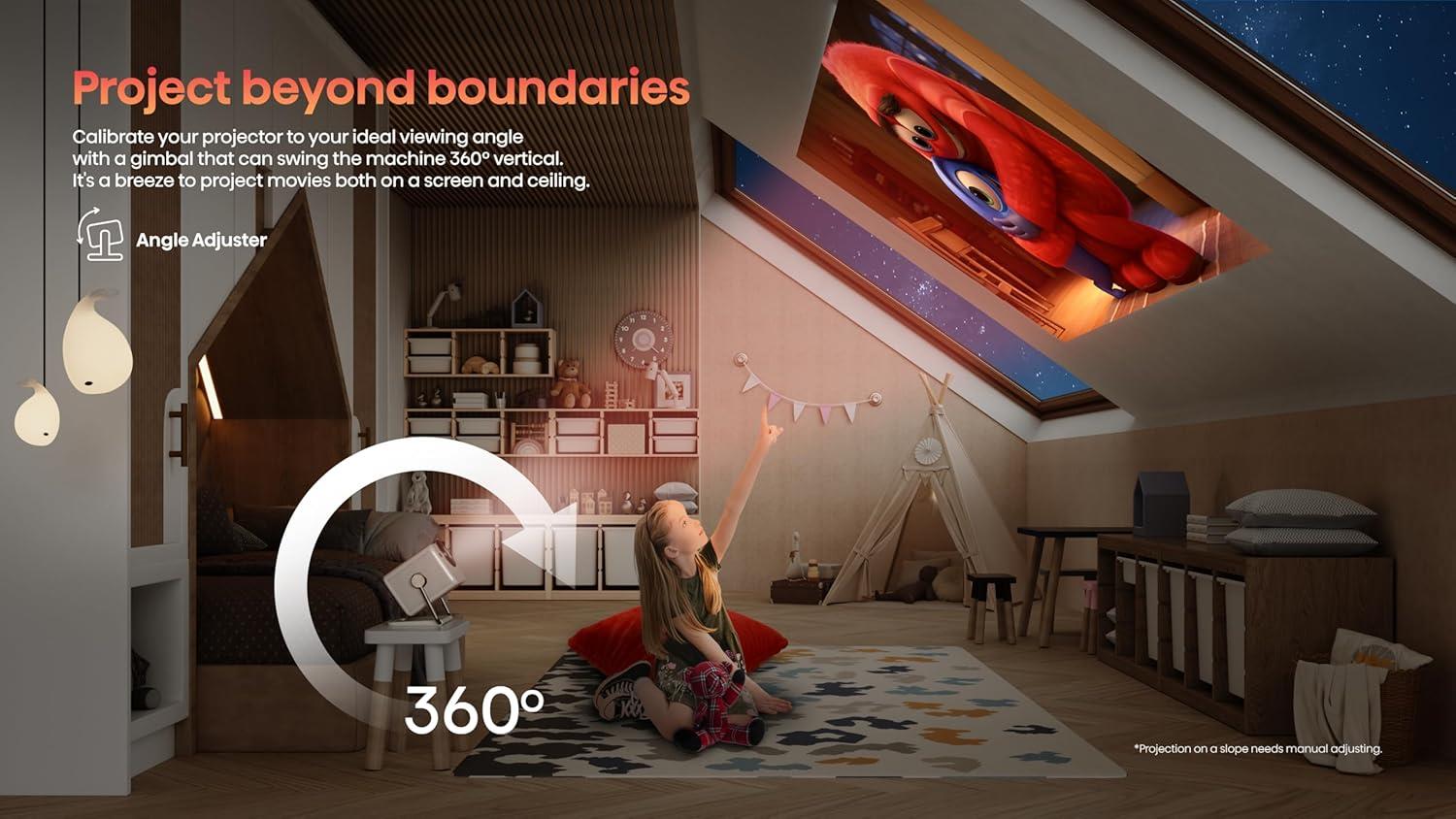 Hisense M2 Pro 4K UHD Triple Laser Smart Mini Projector (200